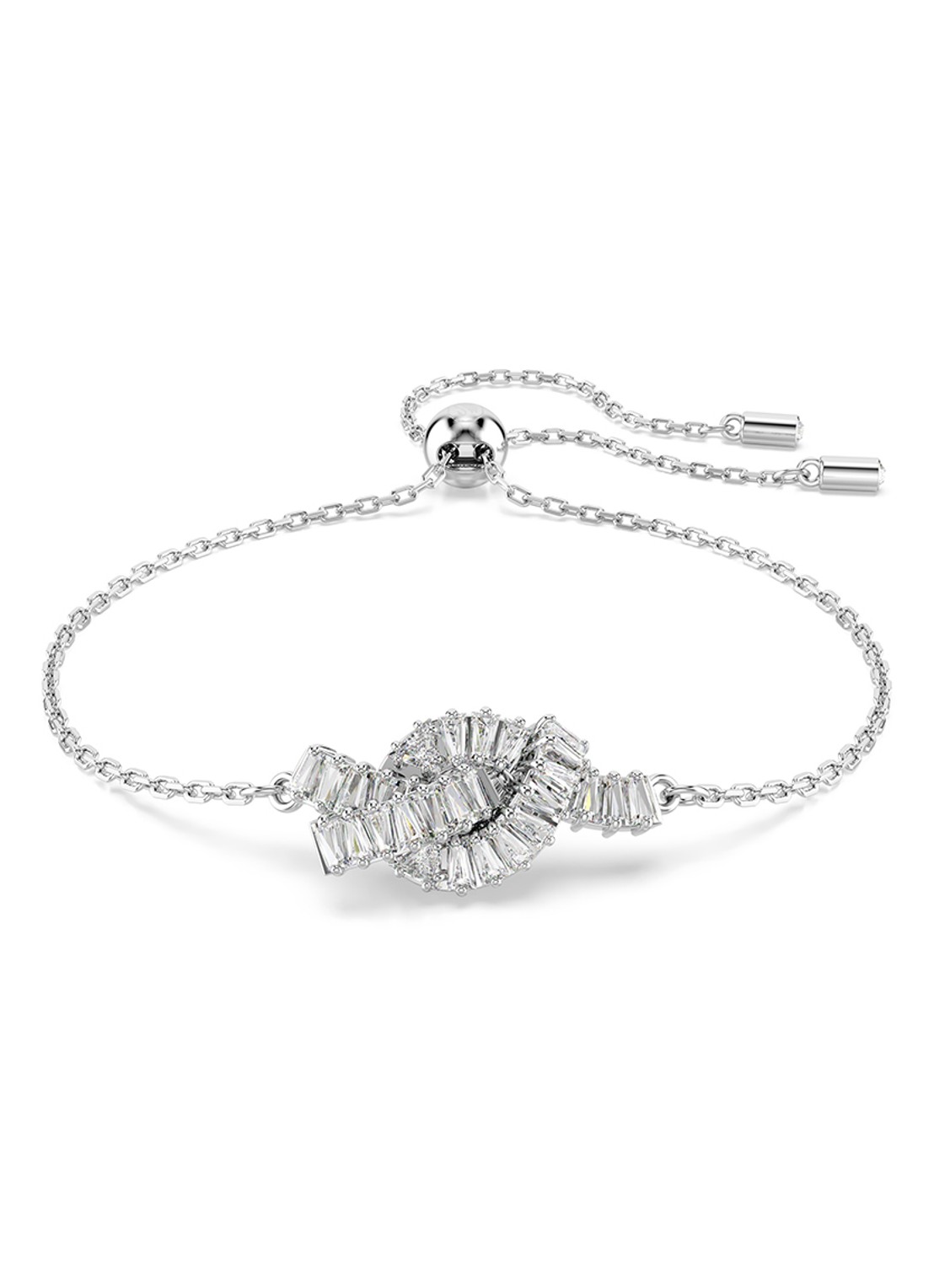 Swarovski Matrix armband met zirkonia M - voorkant 5 zilver