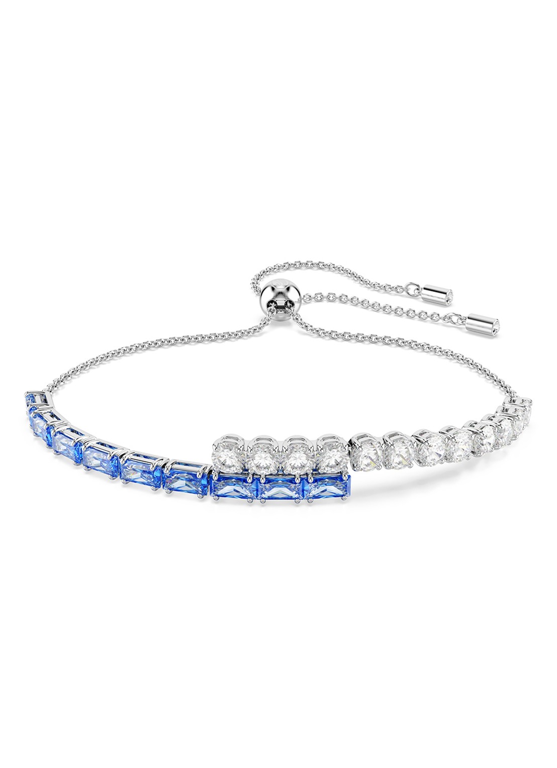 Swarovski Matrix armband met zirkonia M - voorkant 5 zilver