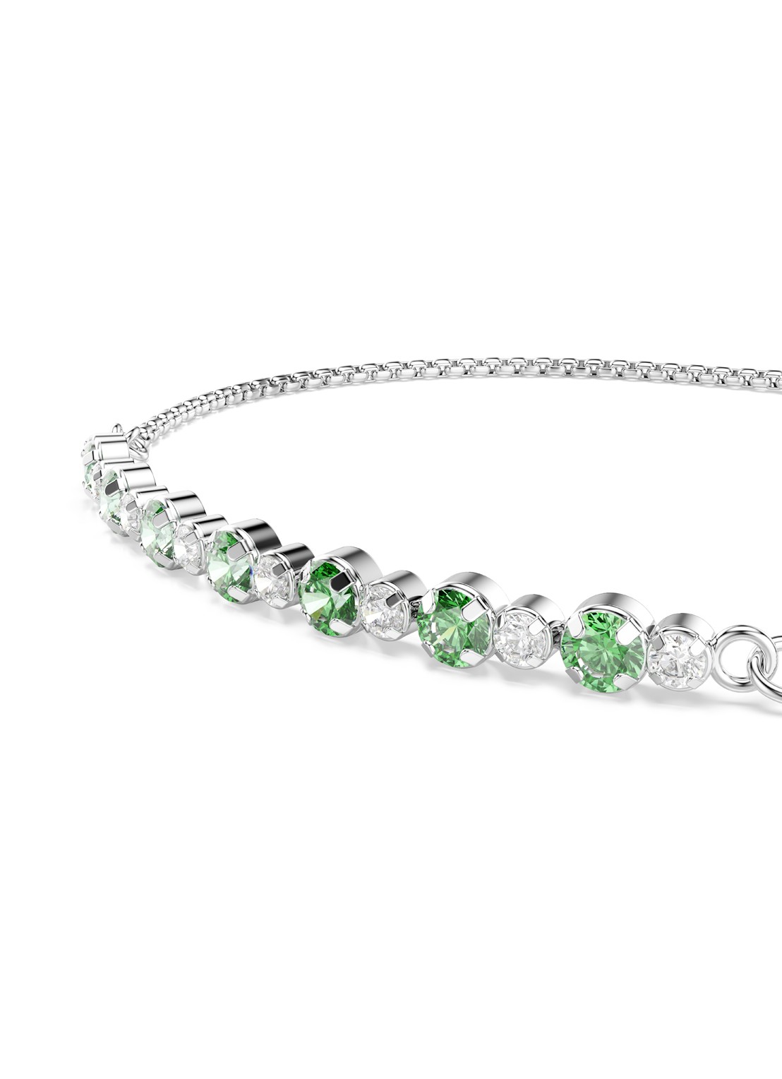 Swarovski Matrix armband van zilver  - detail 2 zilver