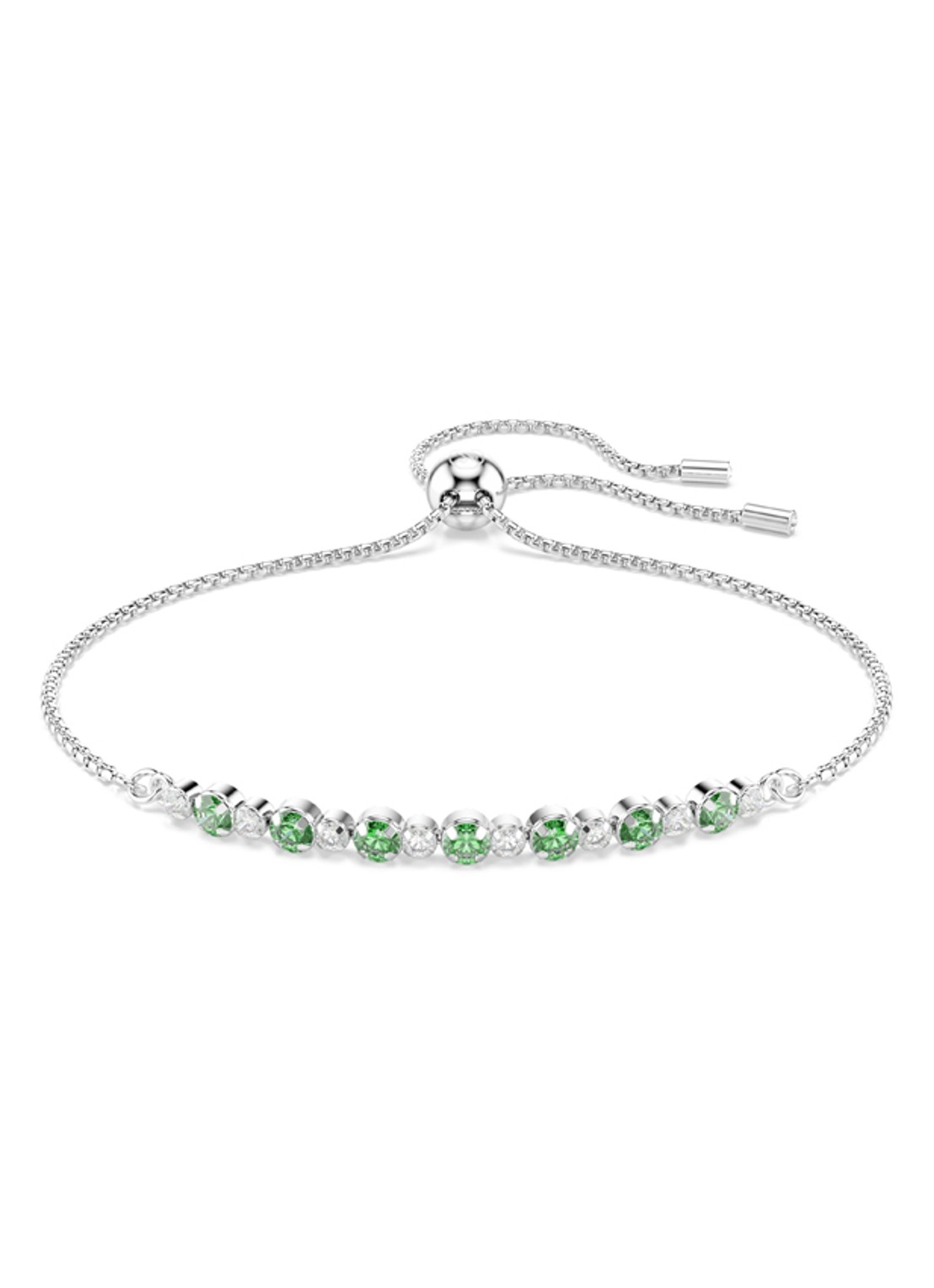 Swarovski Matrix armband van zilver  - voorkant zilver