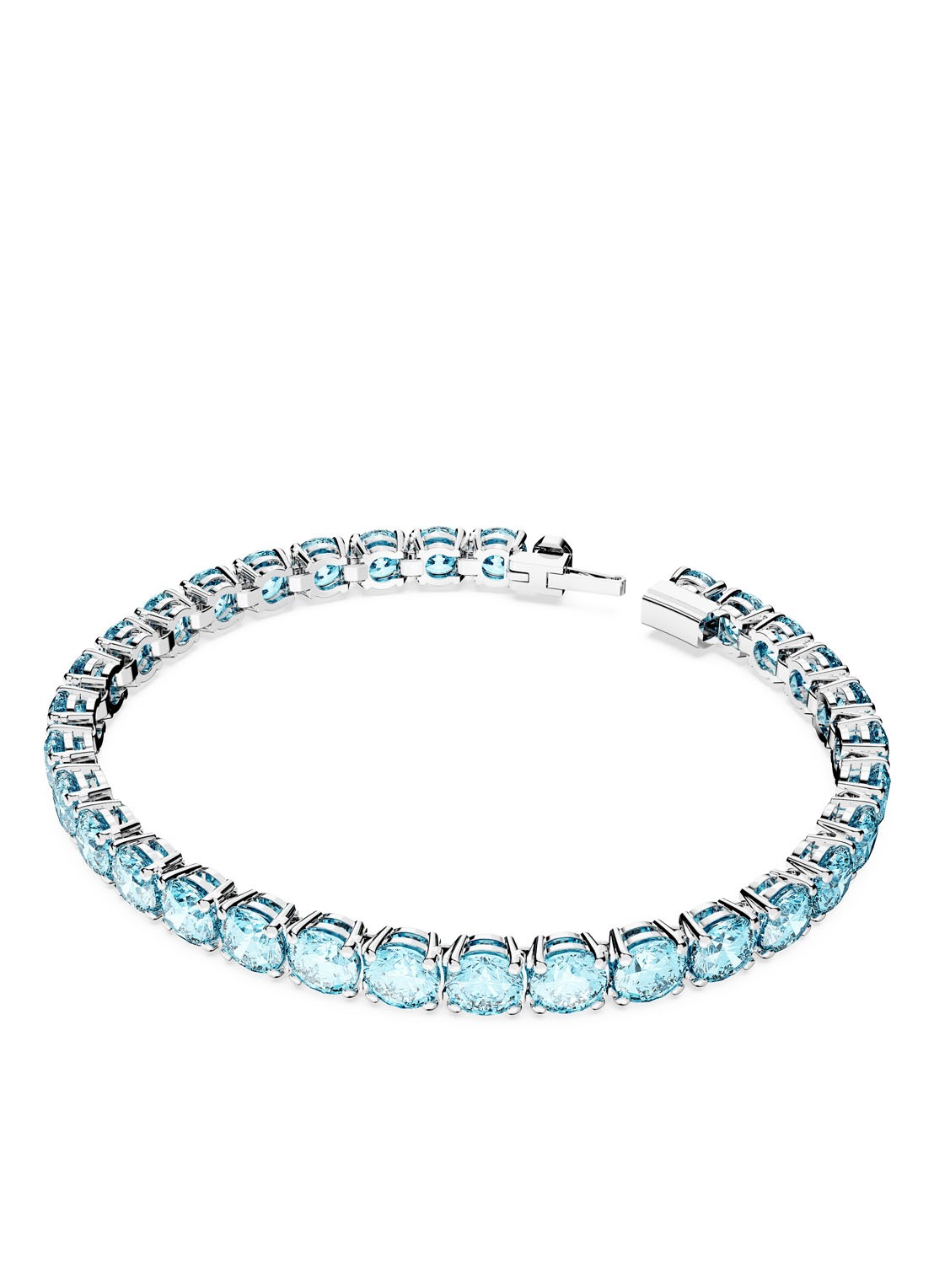 Swarovski MATRIX BRACELET M AQUA/RHS L - detail 2 blauw