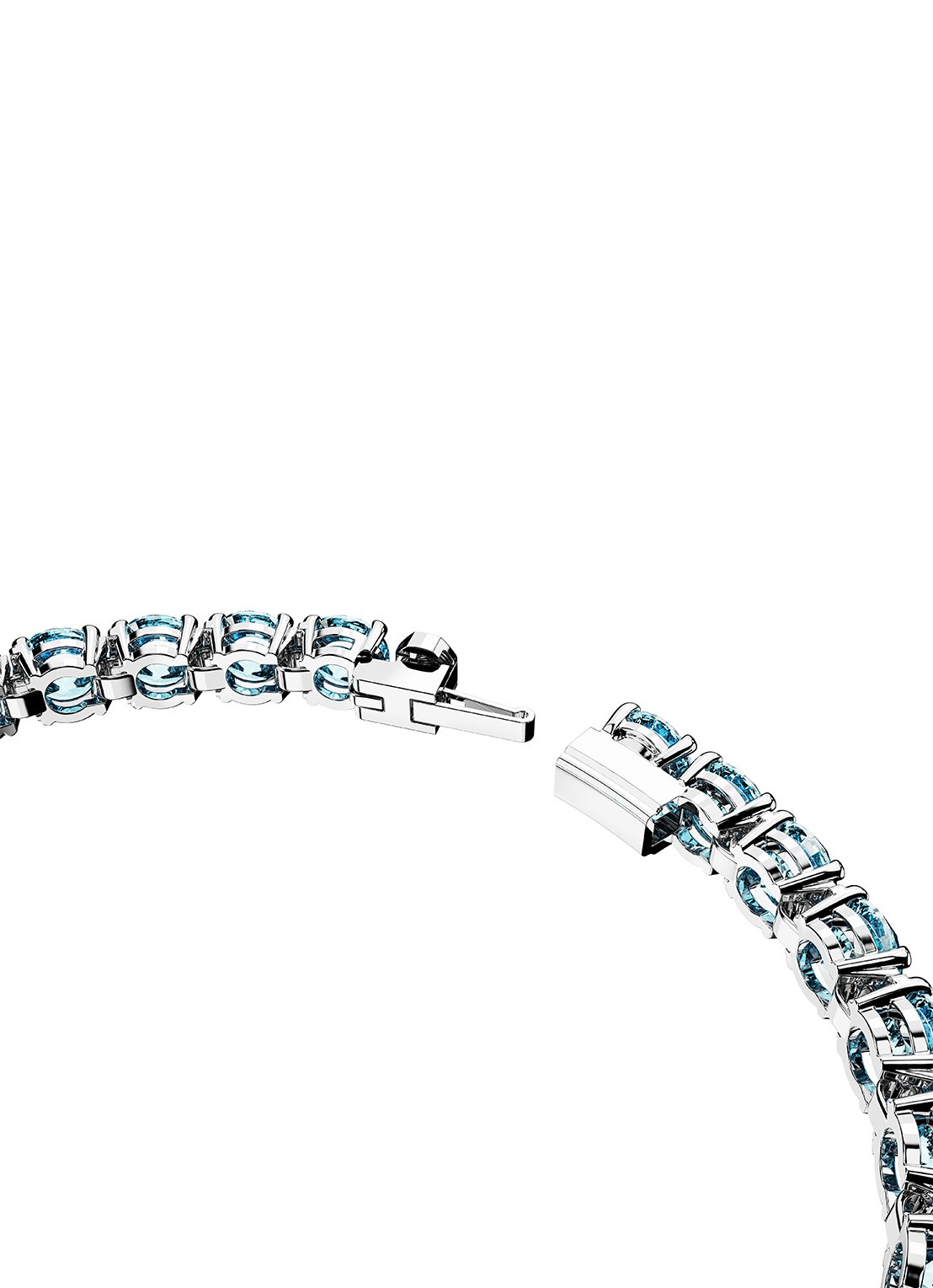 Swarovski MATRIX BRACELET M AQUA/RHS L - detail 3 blauw