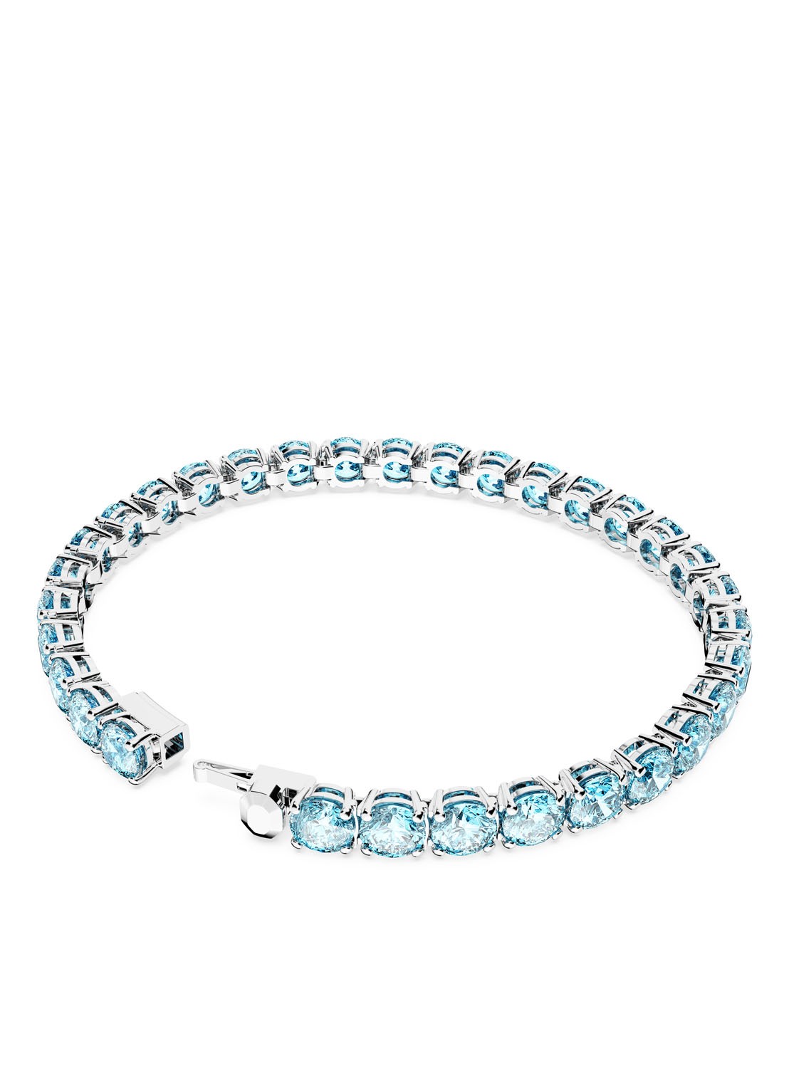 Swarovski MATRIX BRACELET M AQUA/RHS M - detail 4 blauw