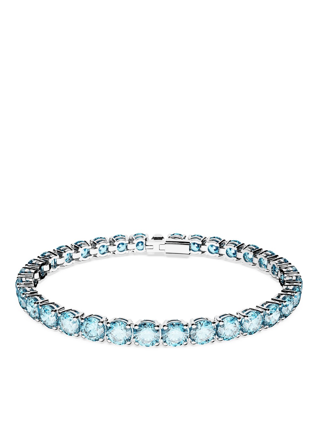 Swarovski MATRIX BRACELET M AQUA/RHS M - voorkant blauw
