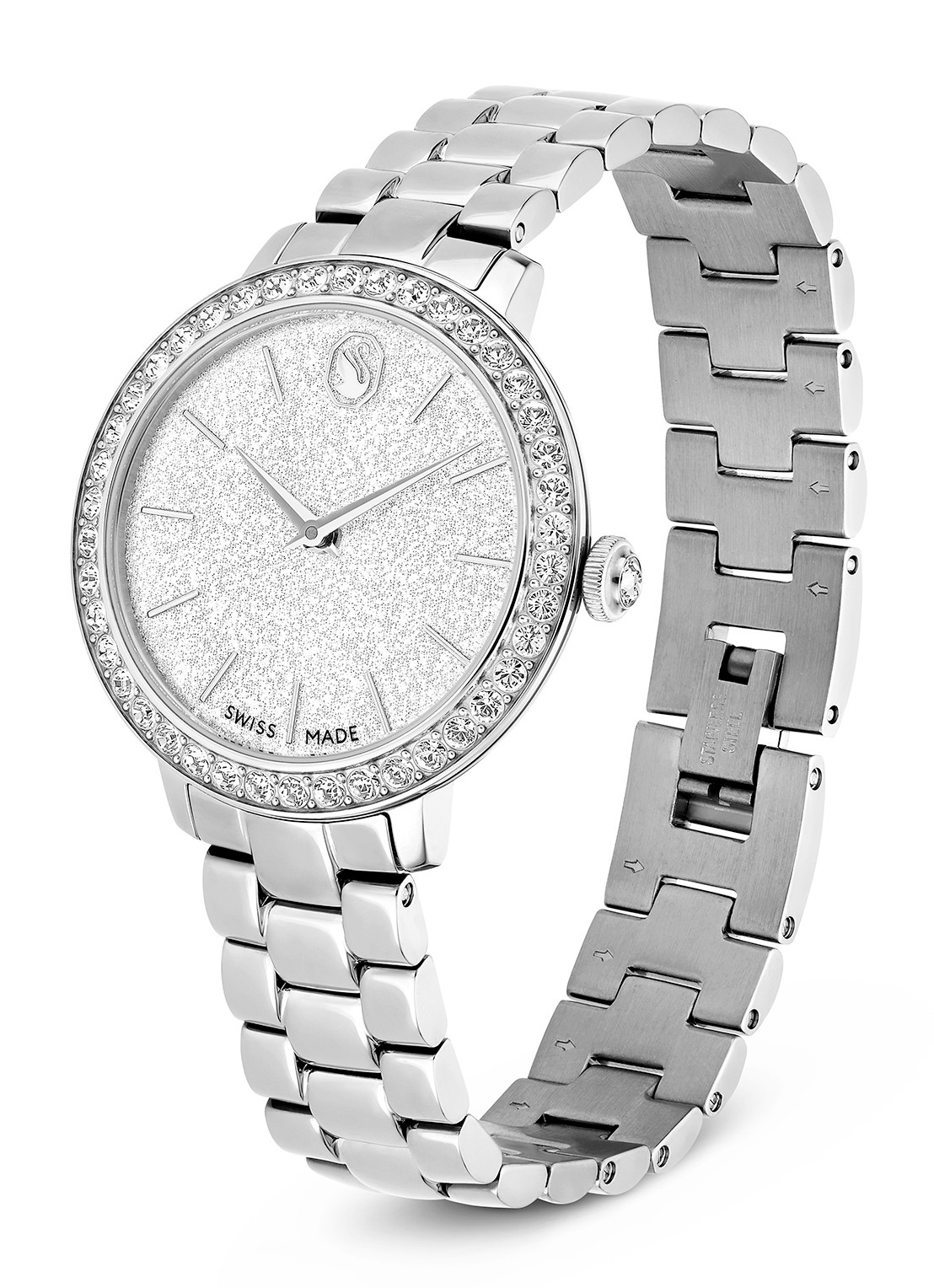 Swarovski Matrix horloge 5706182 - detail 3 zilver