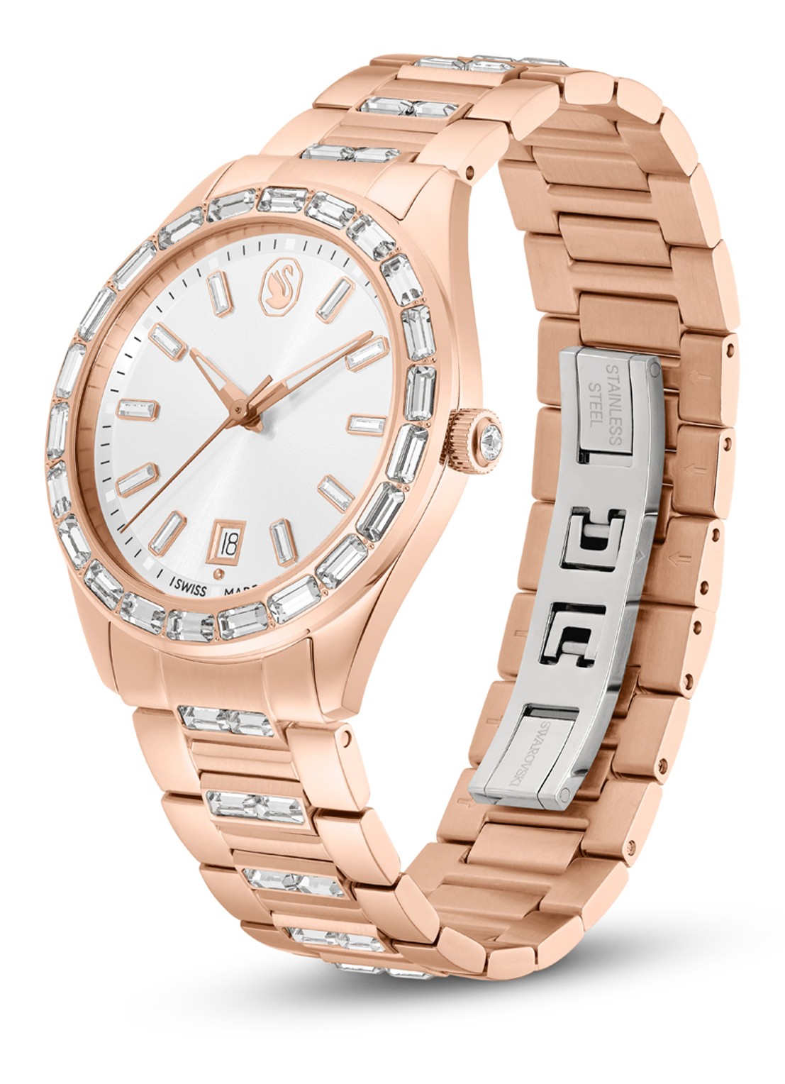 Swarovski Matrix horloge 5734659 - detail 2 roségoud
