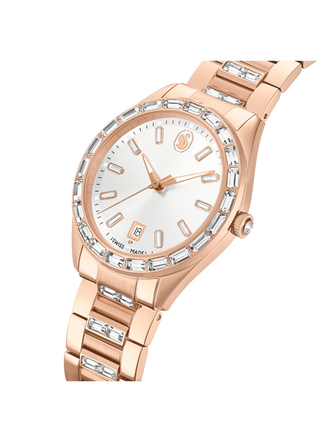Swarovski Matrix horloge 5734659 - detail 4 roségoud