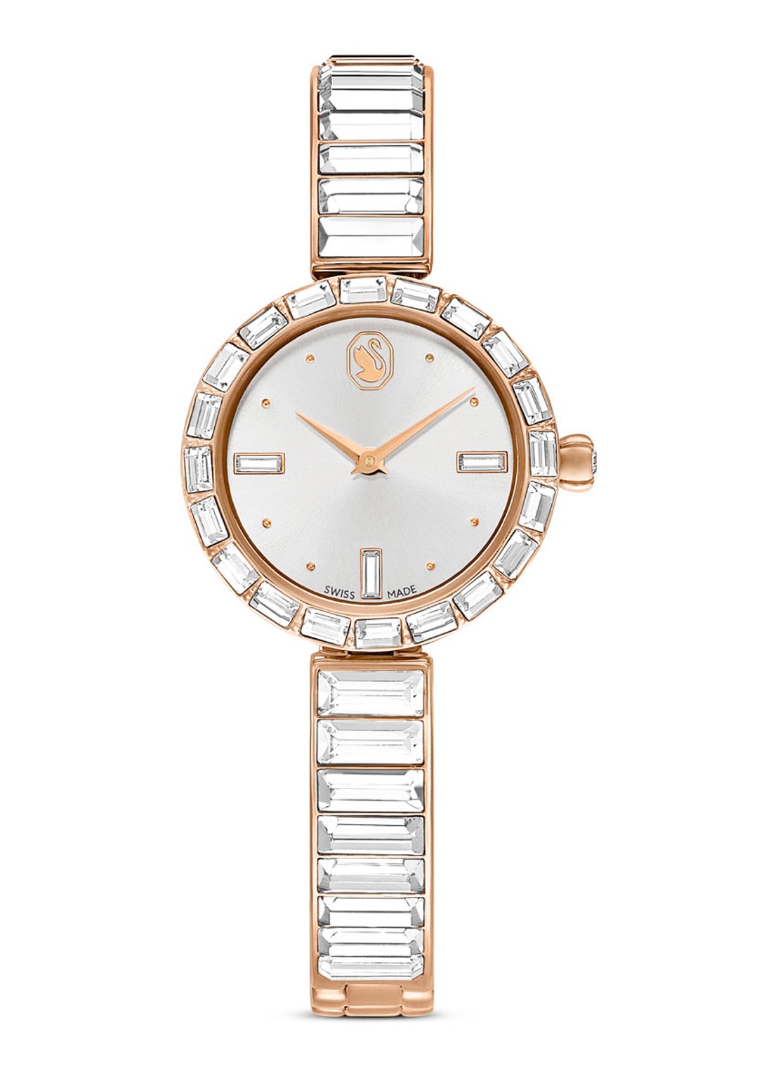 Swarovski Matrix horloge met kristal 5677484 - voorkant ivoor