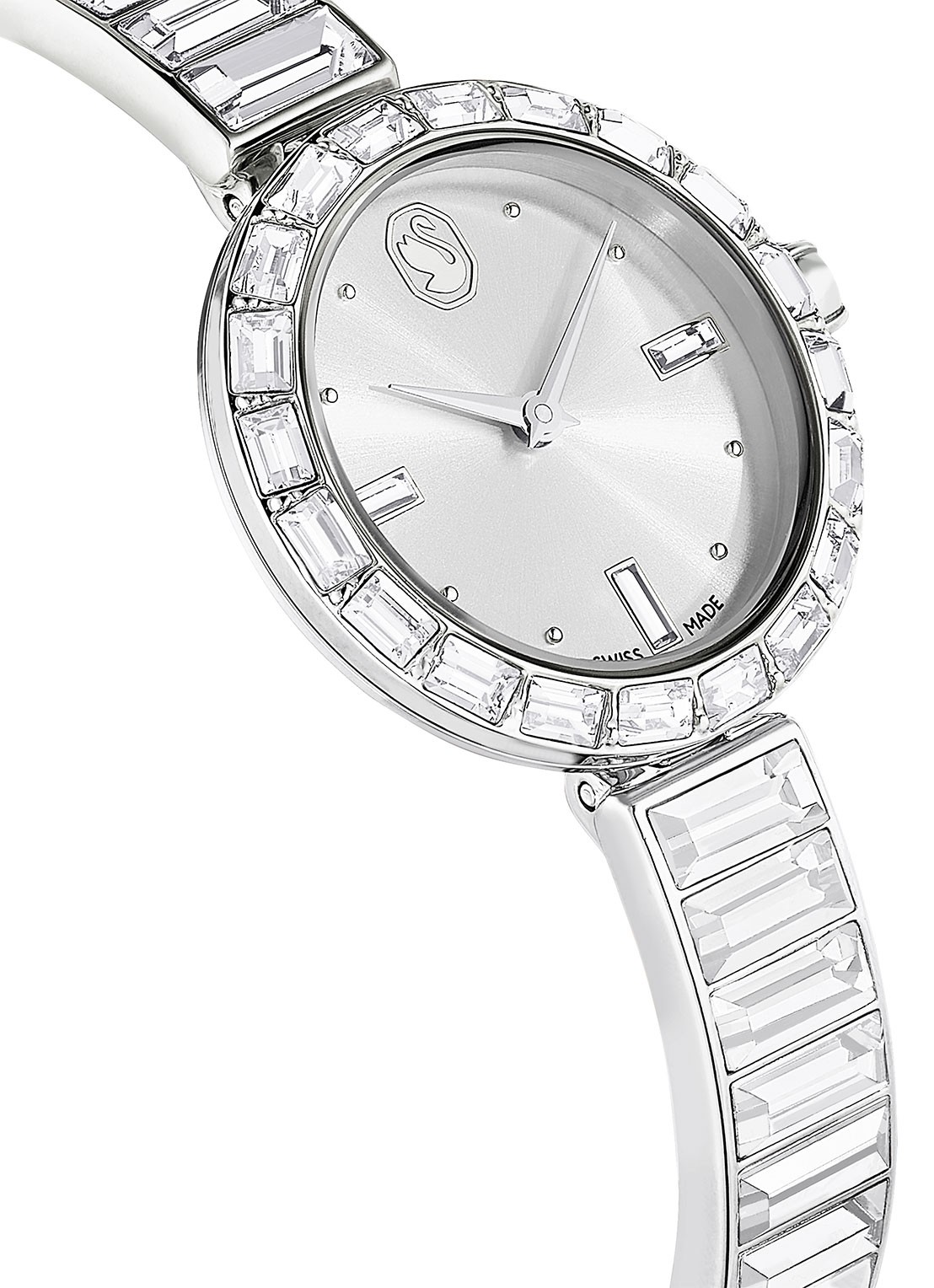 Swarovski Matrix horloge met kristal 5677487 - detail 5 zilver