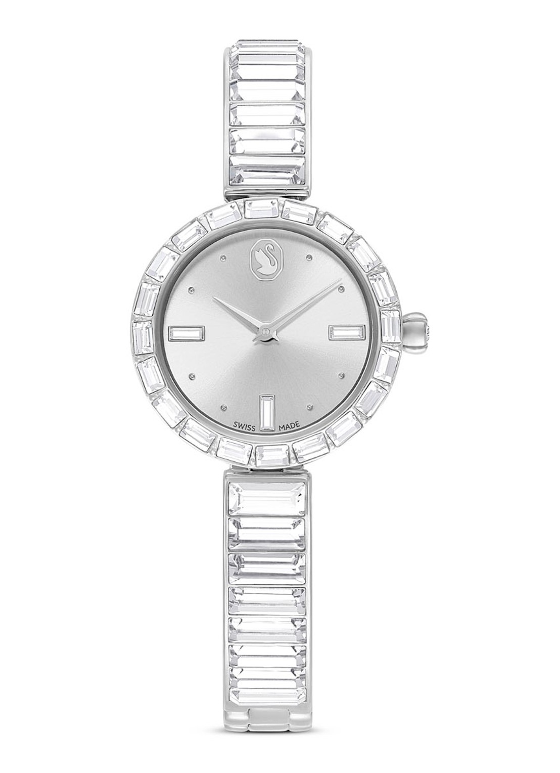 Swarovski Matrix horloge met kristal 5677487 - voorkant 6 zilver