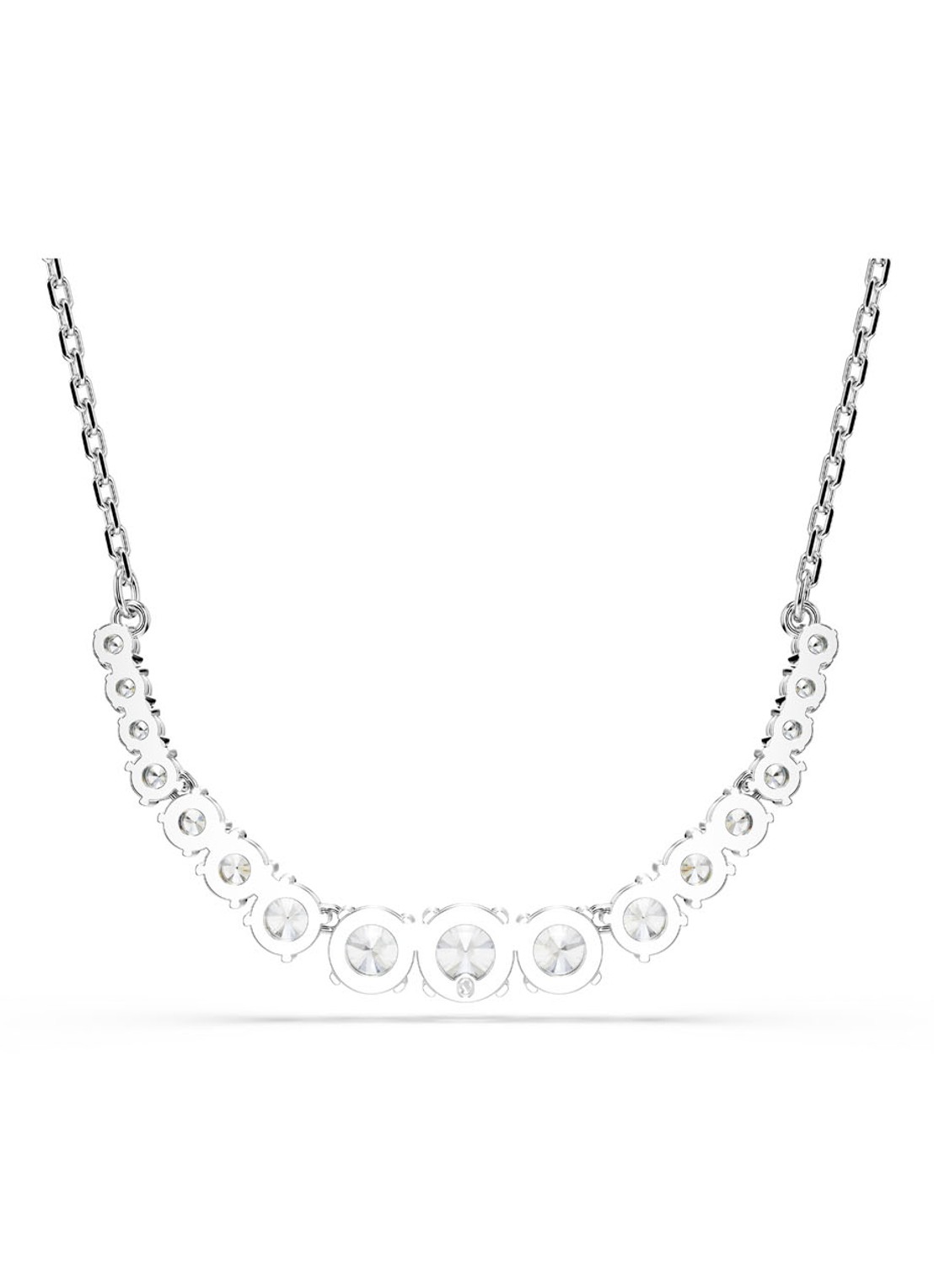 Swarovski Matrix ketting met kristal - detail 4 zilver