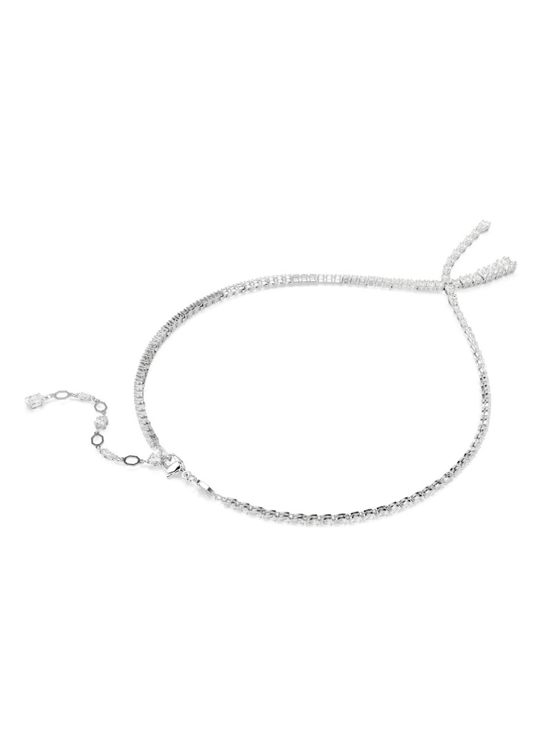 Swarovski Matrix ketting met zirkonia - detail 3 zilver