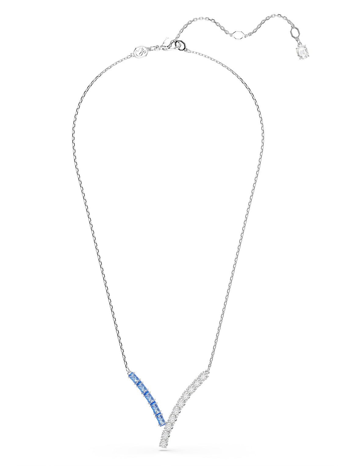 Swarovski Matrix ketting met zirkonia - detail 3 zilver
