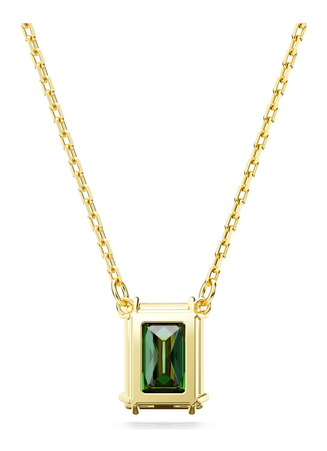 Swarovski Matrix ketting verguld - detail 4 goud