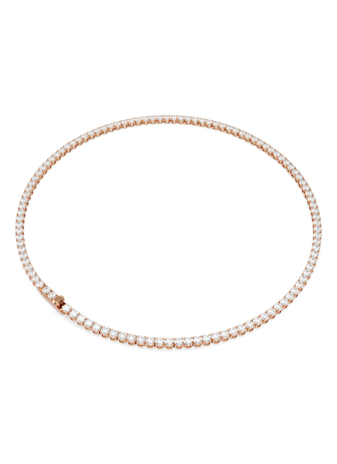 Swarovski Matrix ketting verguld - detail 4 roségoud