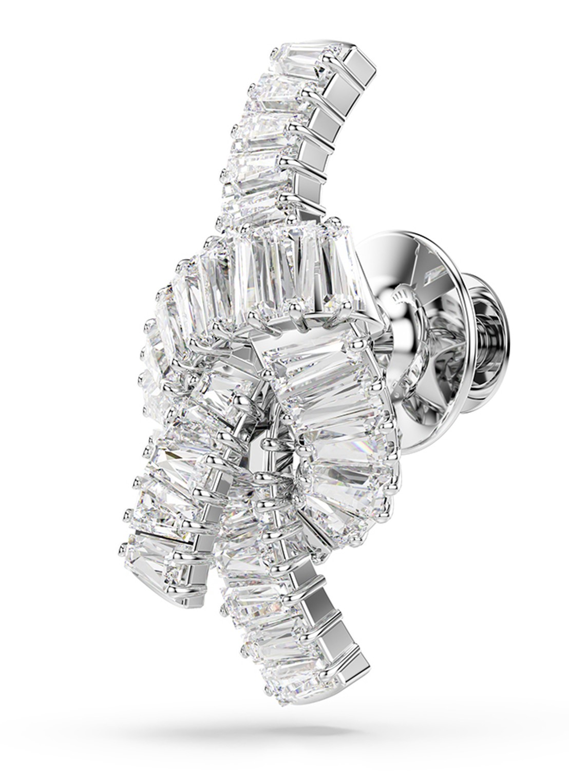 Swarovski Matrix met broche zirkonia  - detail 3 zilver