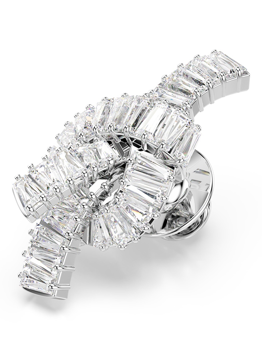 Swarovski Matrix met broche zirkonia  - detail 5 zilver