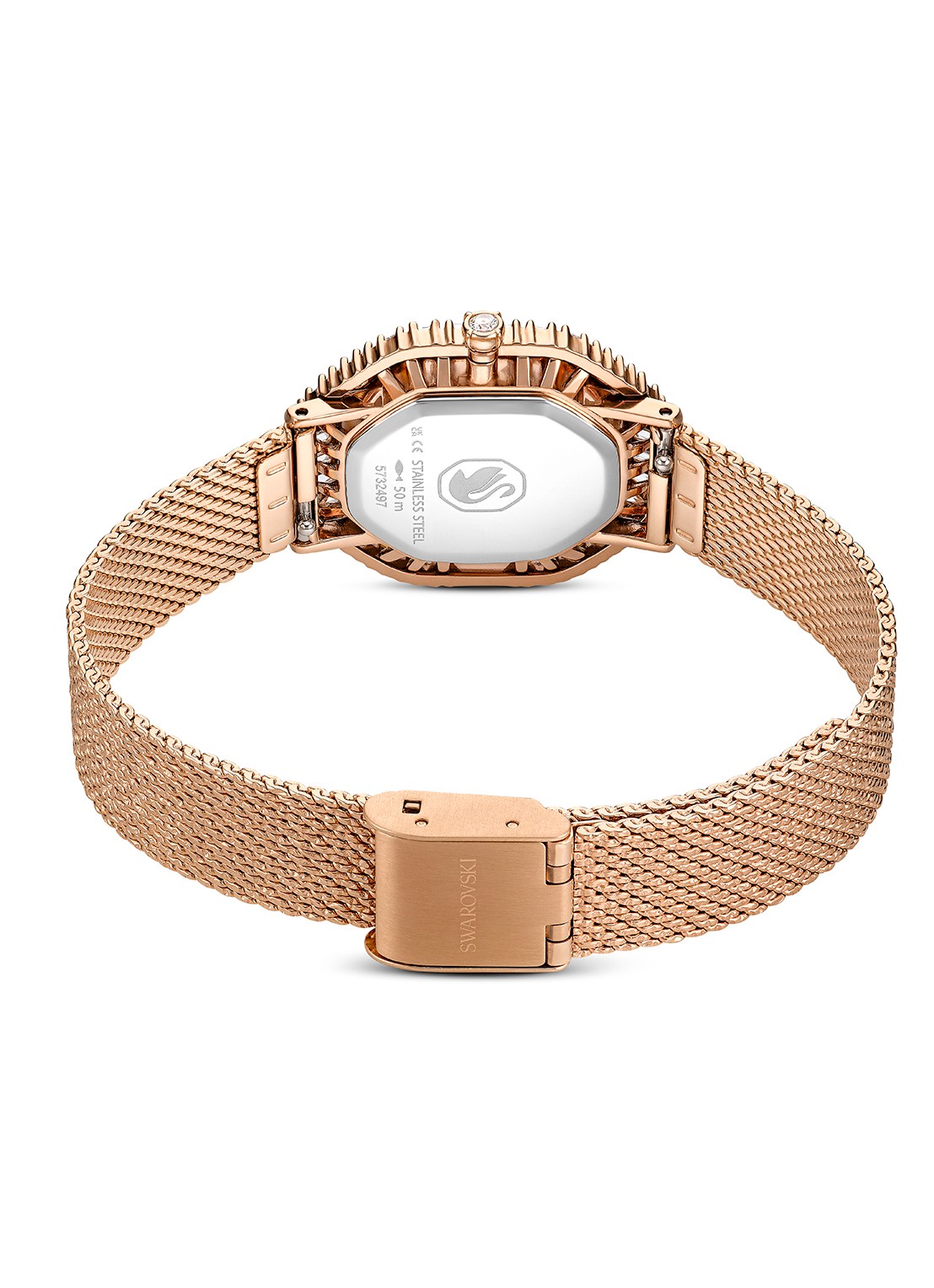 Swarovski Matrix Octagon horloge 5732497 - detail 3 roségoud