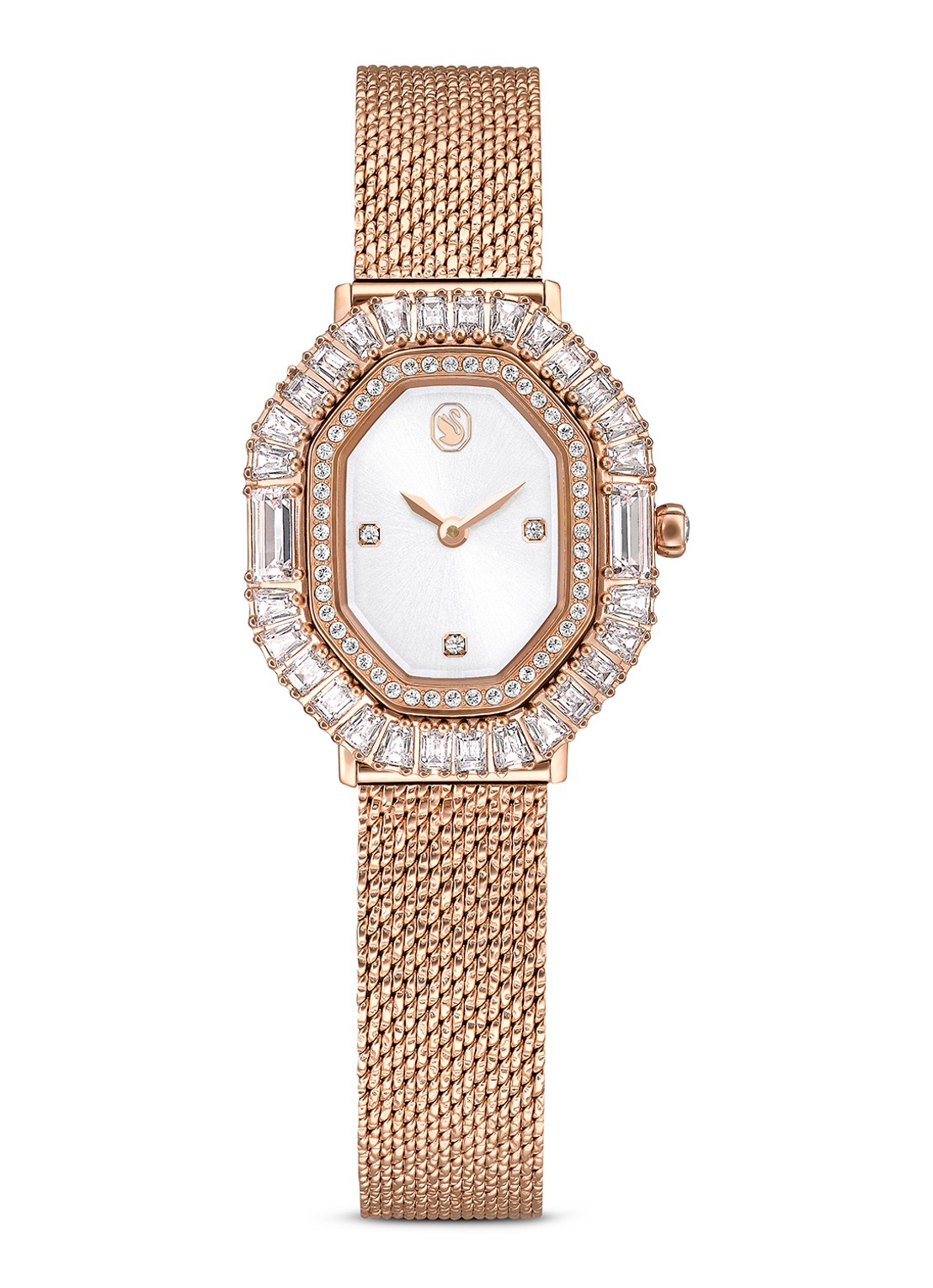 Swarovski Matrix Octagon horloge 5732497 - voorkant roségoud