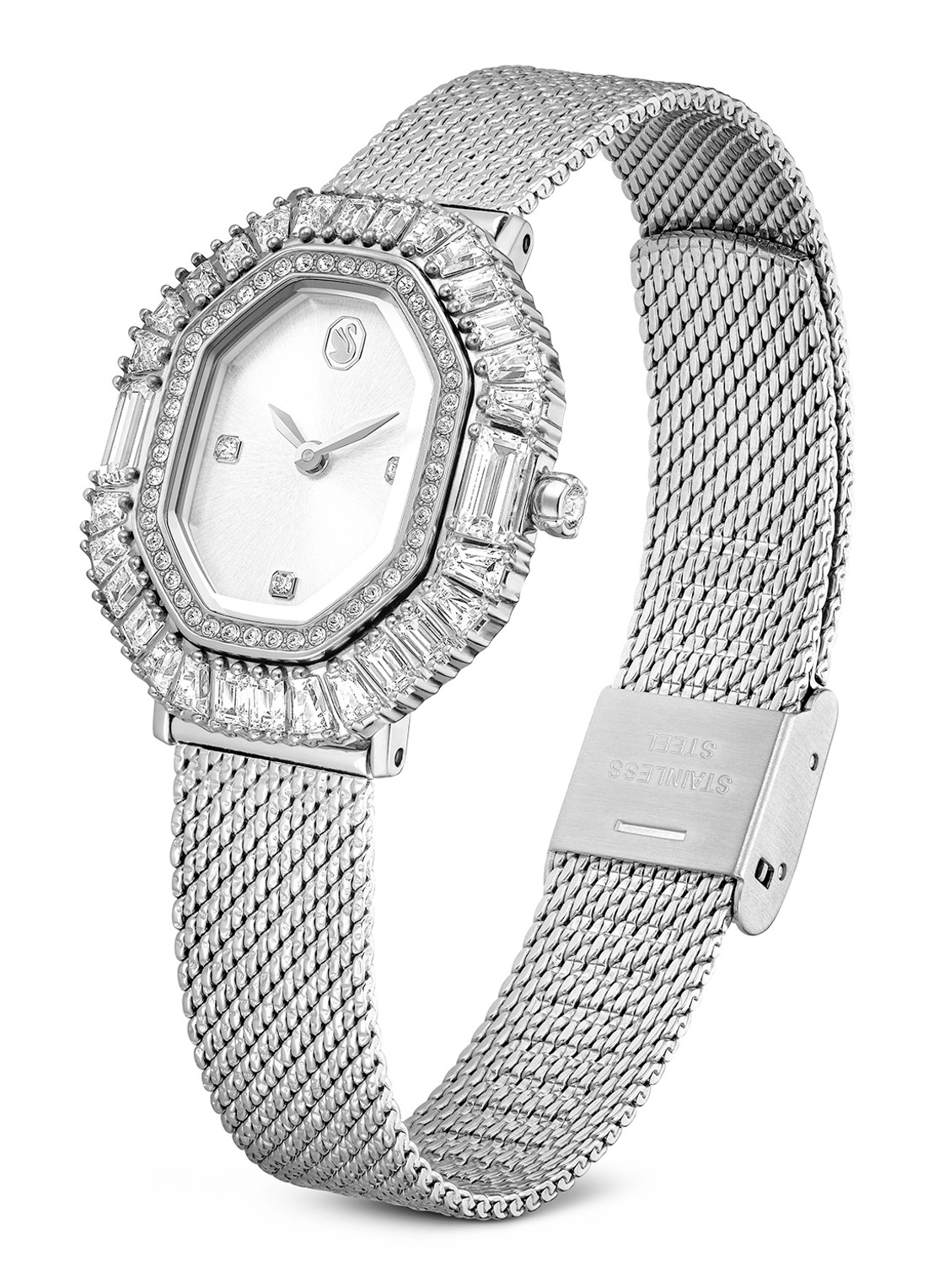 Swarovski Matrix Octagon horloge 5732498 - detail 2 zilver