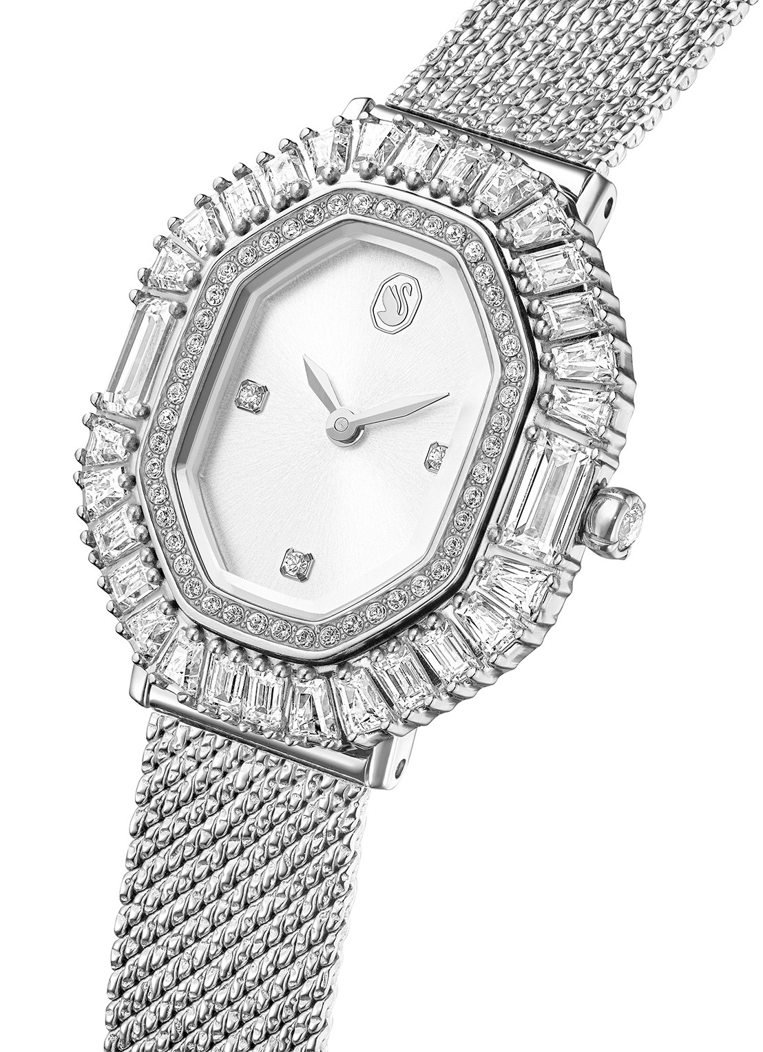 Swarovski Matrix Octagon horloge 5732498 - detail 4 zilver