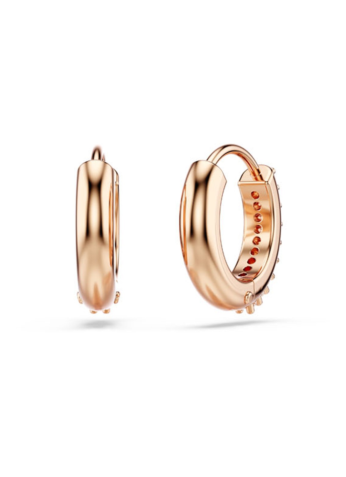 Swarovski Matrix oorringen met zirkonia - detail 3 roségoud