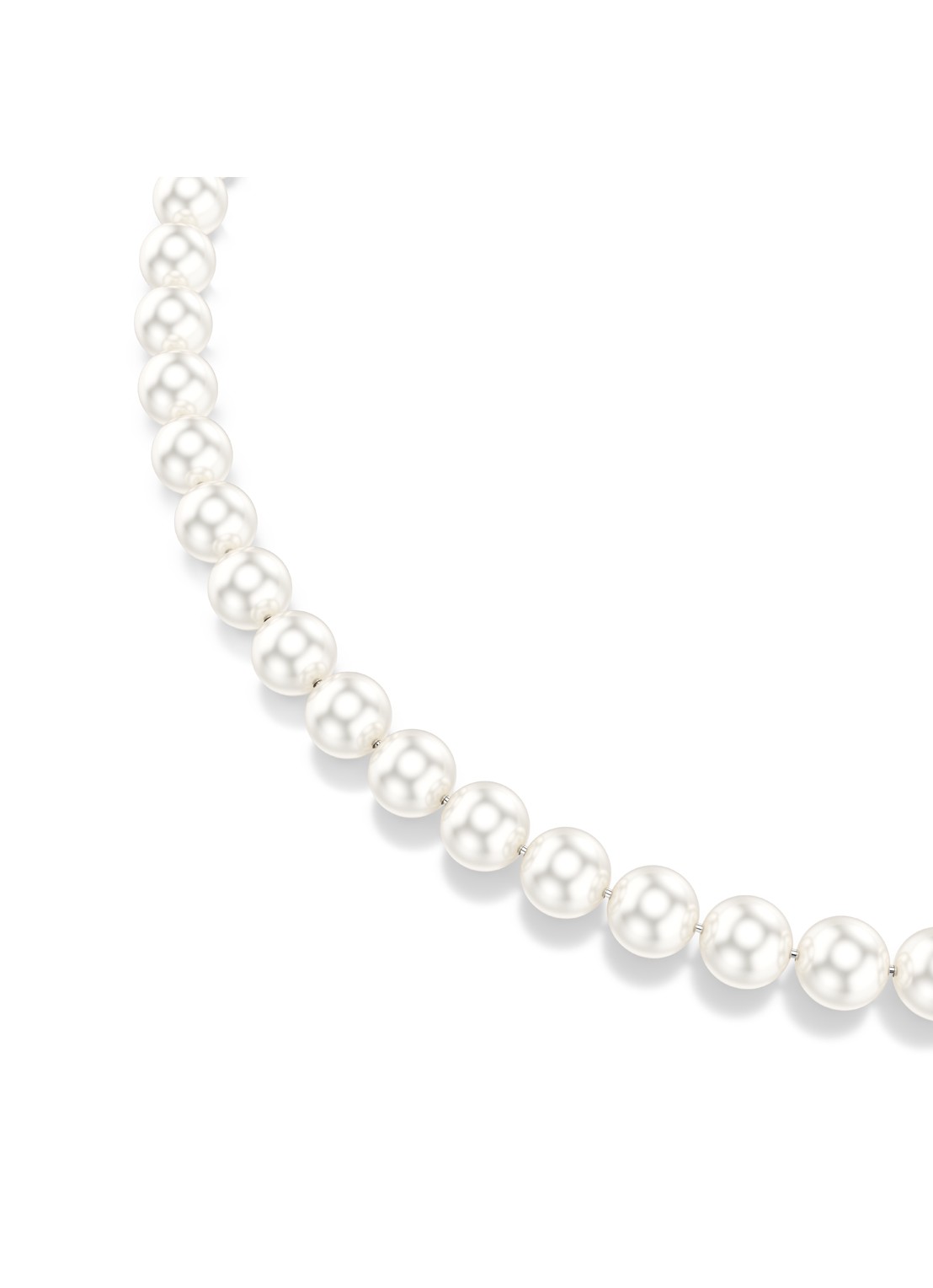 Swarovski Matrix parelketting - detail 3 parelmoer