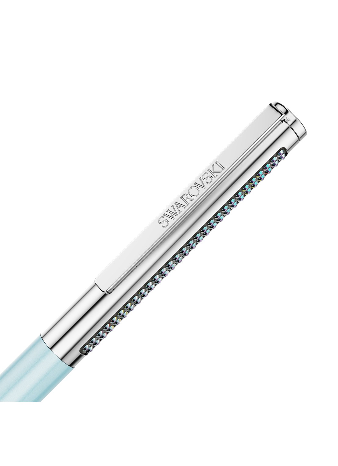 Swarovski Matrix pen met kristal - detail 2 donkerblauw