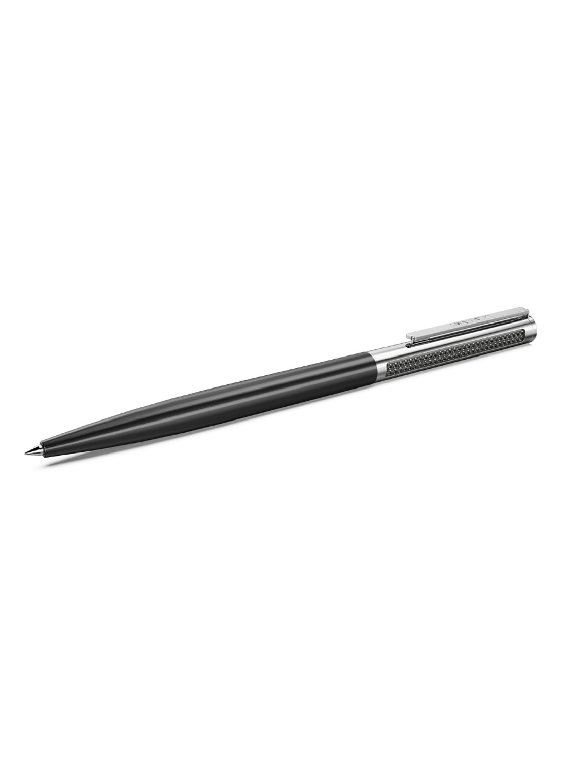 Swarovski Matrix pen met Swarovski kristal - voorkant 4 zwart