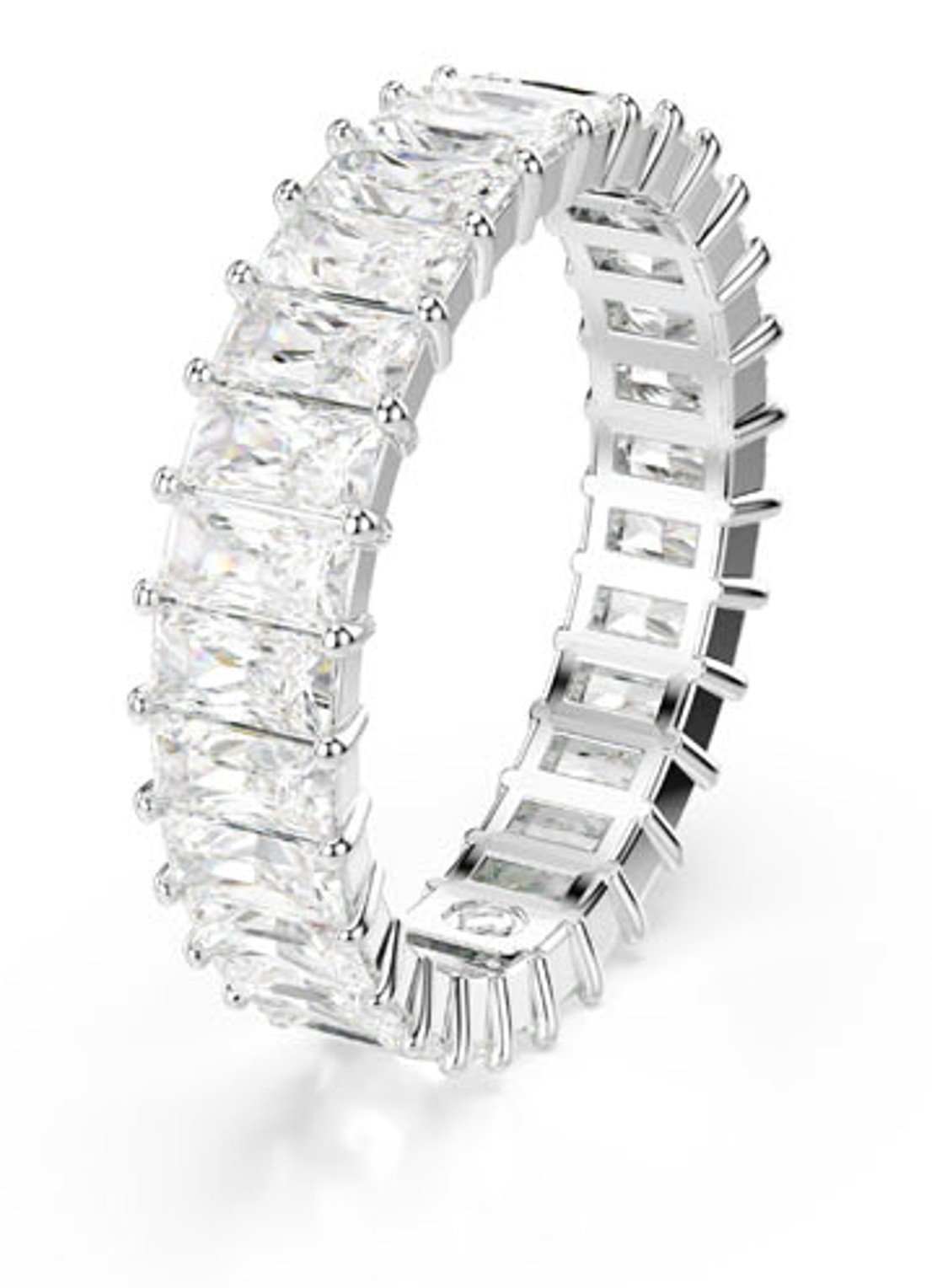 Swarovski Matrix ring met zirkonia 52 - detail zilver