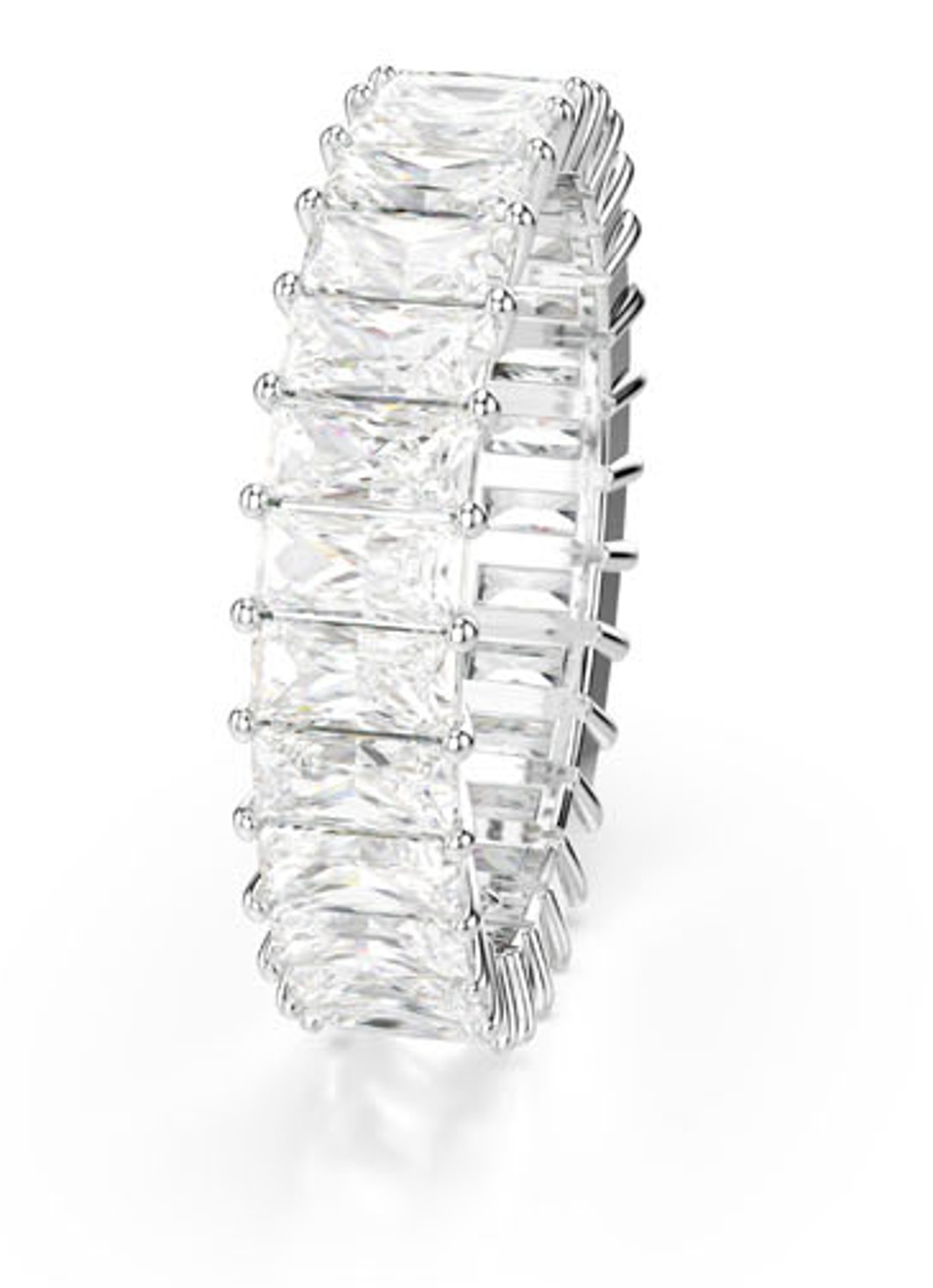 Swarovski Matrix ring met zirkonia 52 - detail 2 zilver