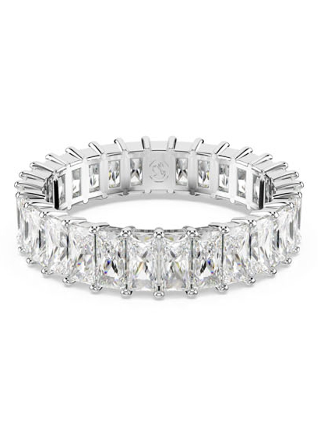 Swarovski Matrix ring met zirkonia 52 - voorkant 4 zilver