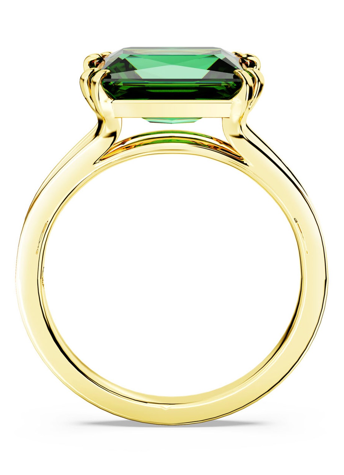 Swarovski Matrix ring verguld 52 - detail 2 groen