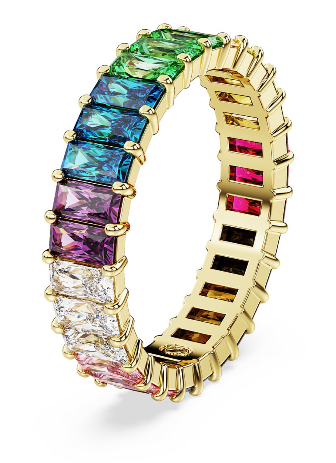 Swarovski Matrix ring verguld 55 - detail 2 goud