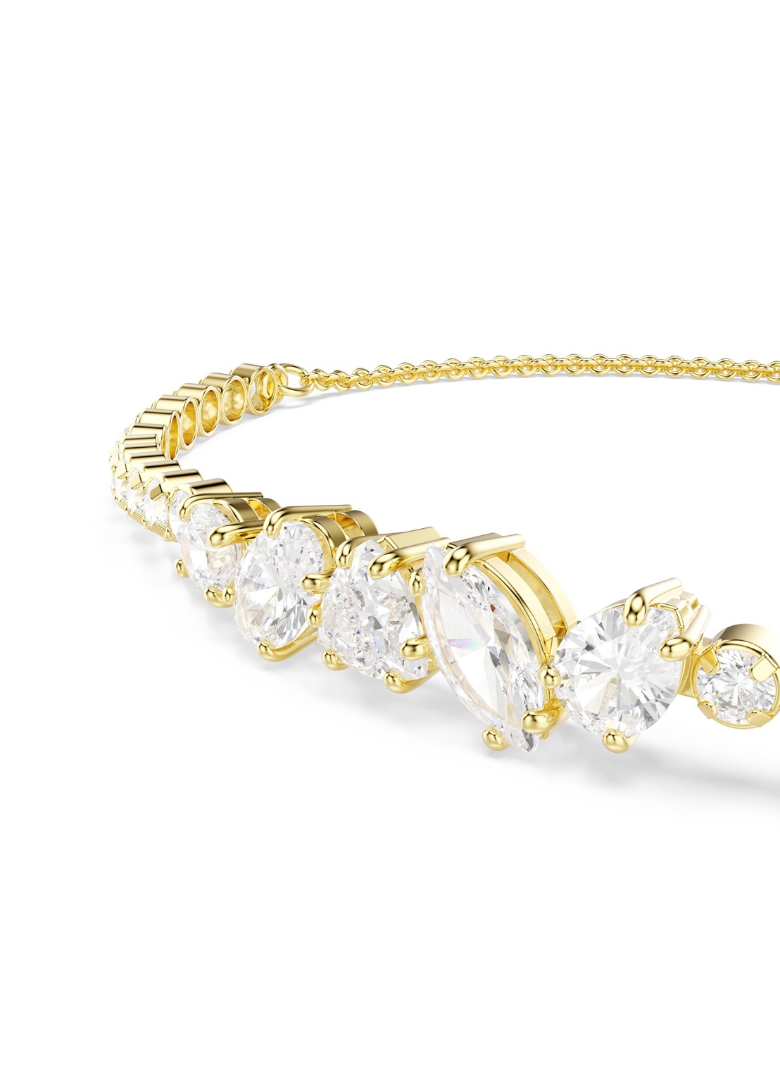 Swarovski Mesmera armband verguld - detail 2 goud