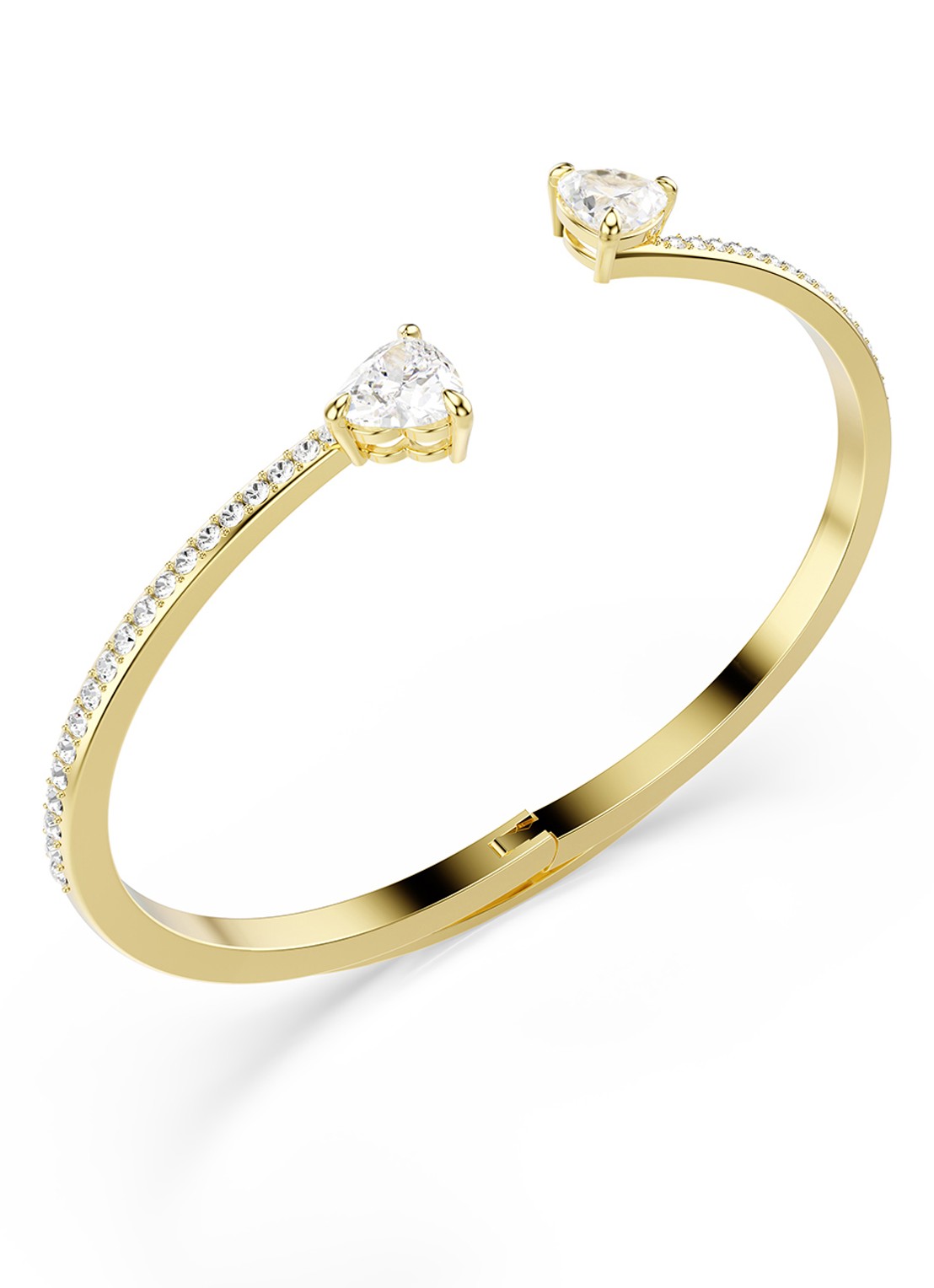 Swarovski Mesmera bangle met zirkonia M - detail 4 goud