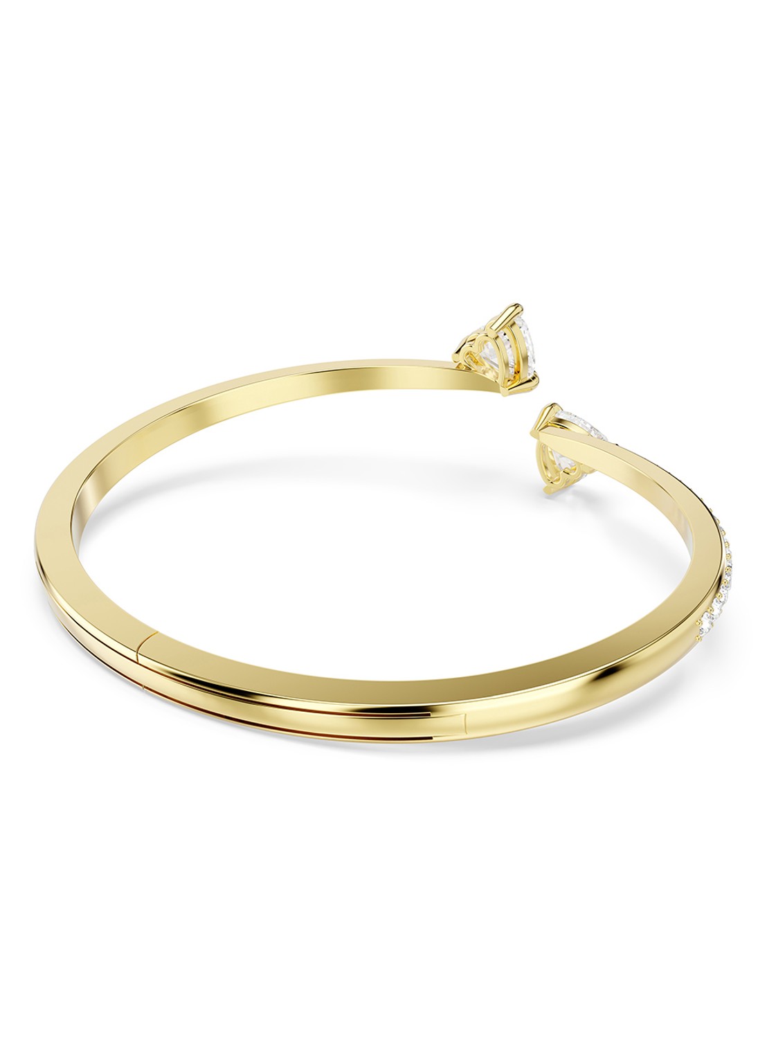 Swarovski Mesmera bangle met zirkonia M - detail 6 goud