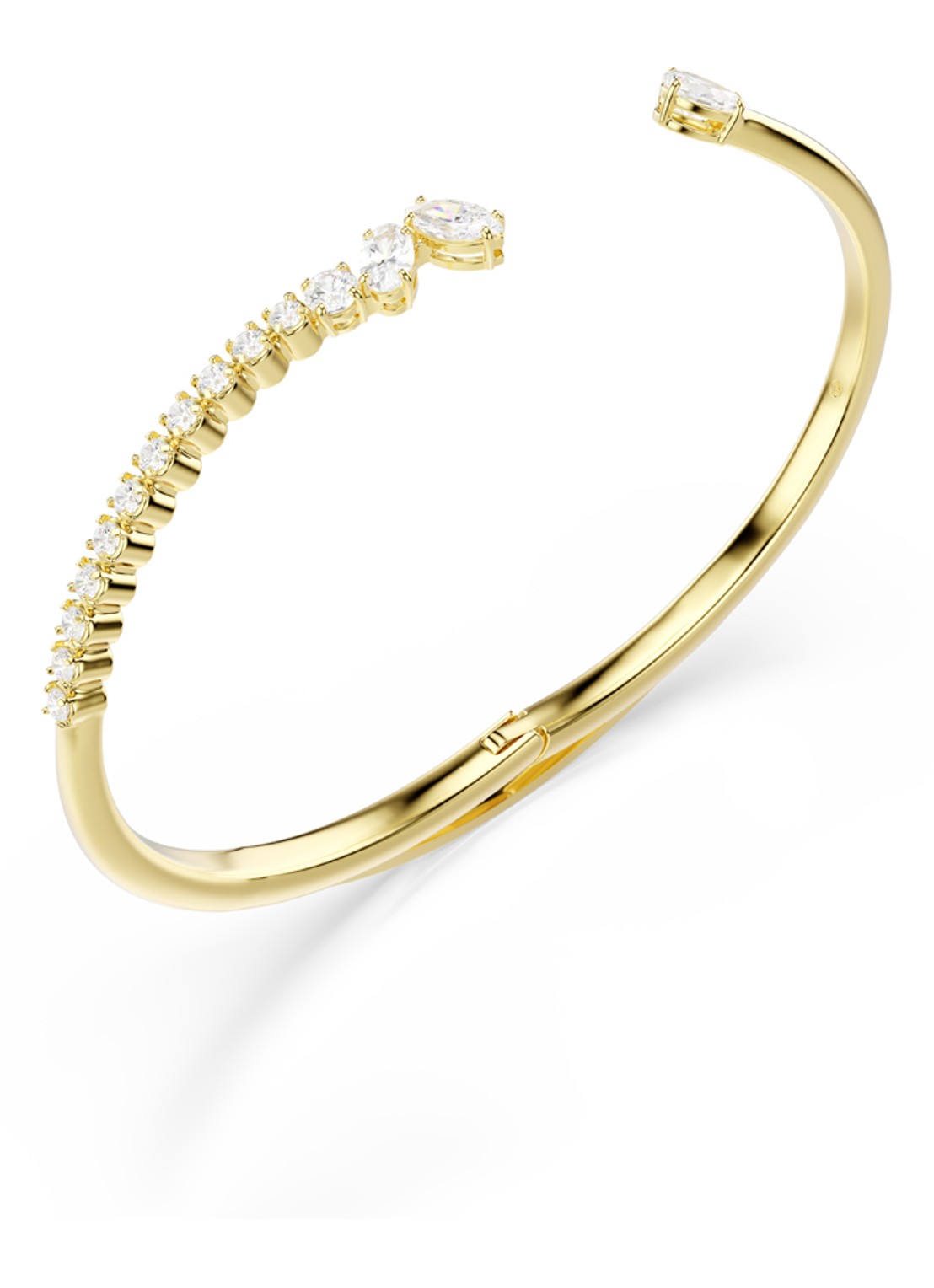 Swarovski Mesmera bangle verguld  - detail 3 goud