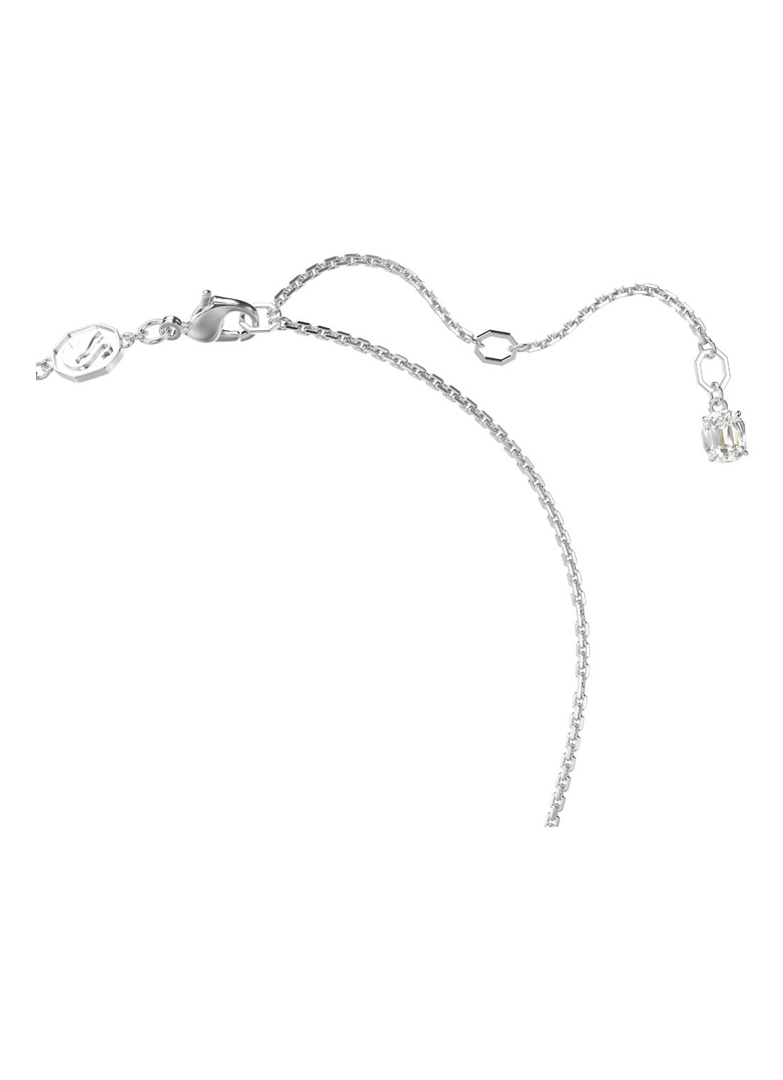 Swarovski Mesmera ketting met kristal - detail zilver