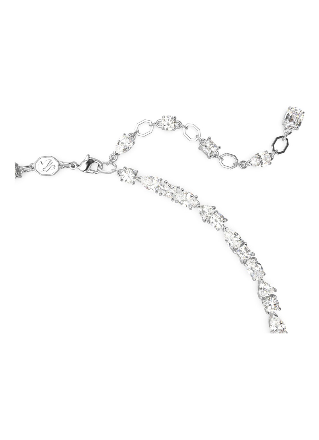 Swarovski Mesmera ketting met kristal - detail zilver
