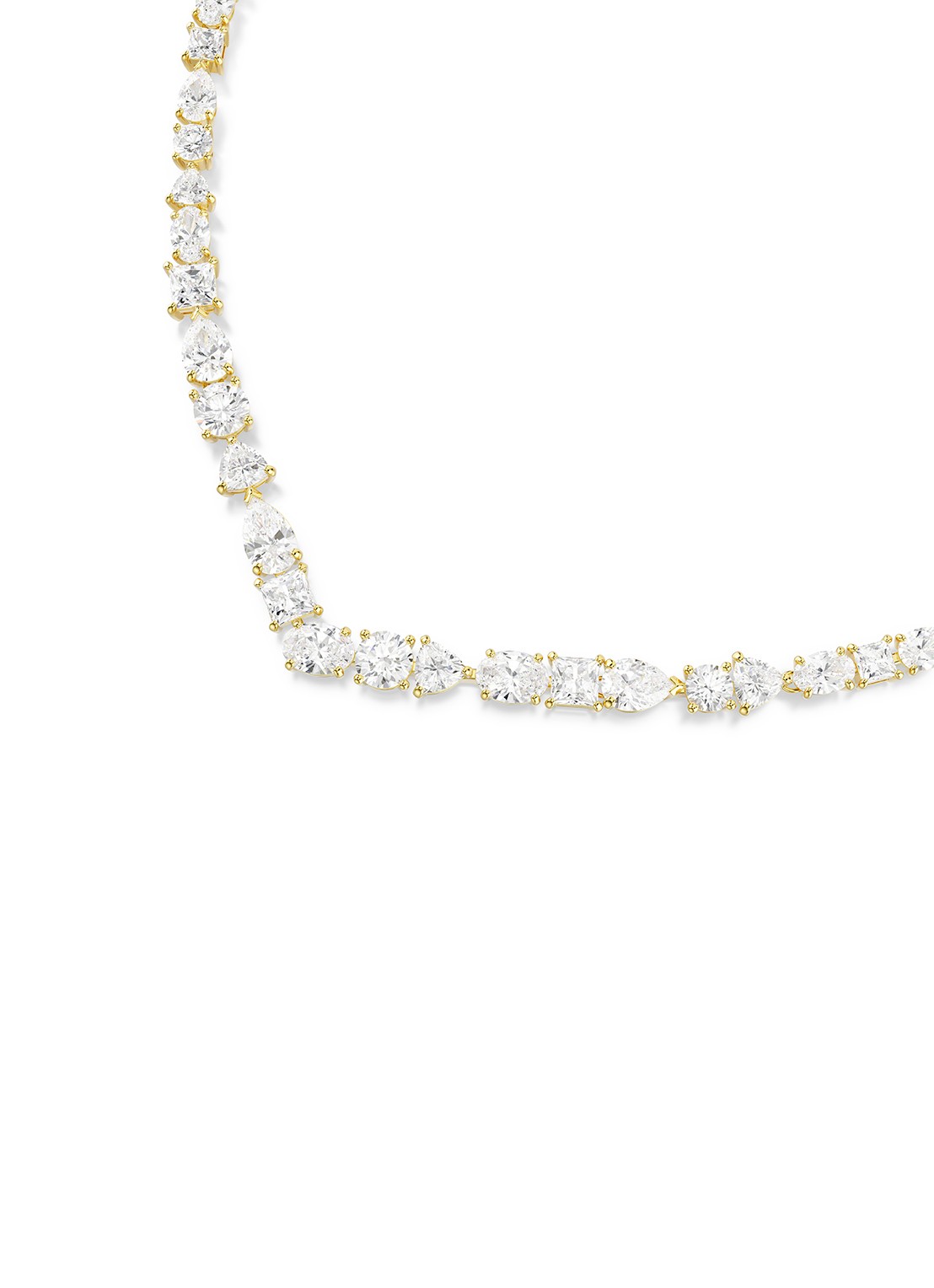 Swarovski Mesmera ketting met kristal - detail 4 goud