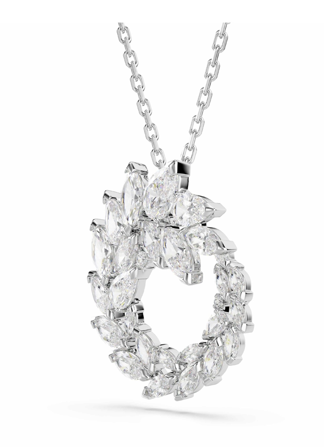 Swarovski Mesmera ketting met kristal  - detail 2 zilver