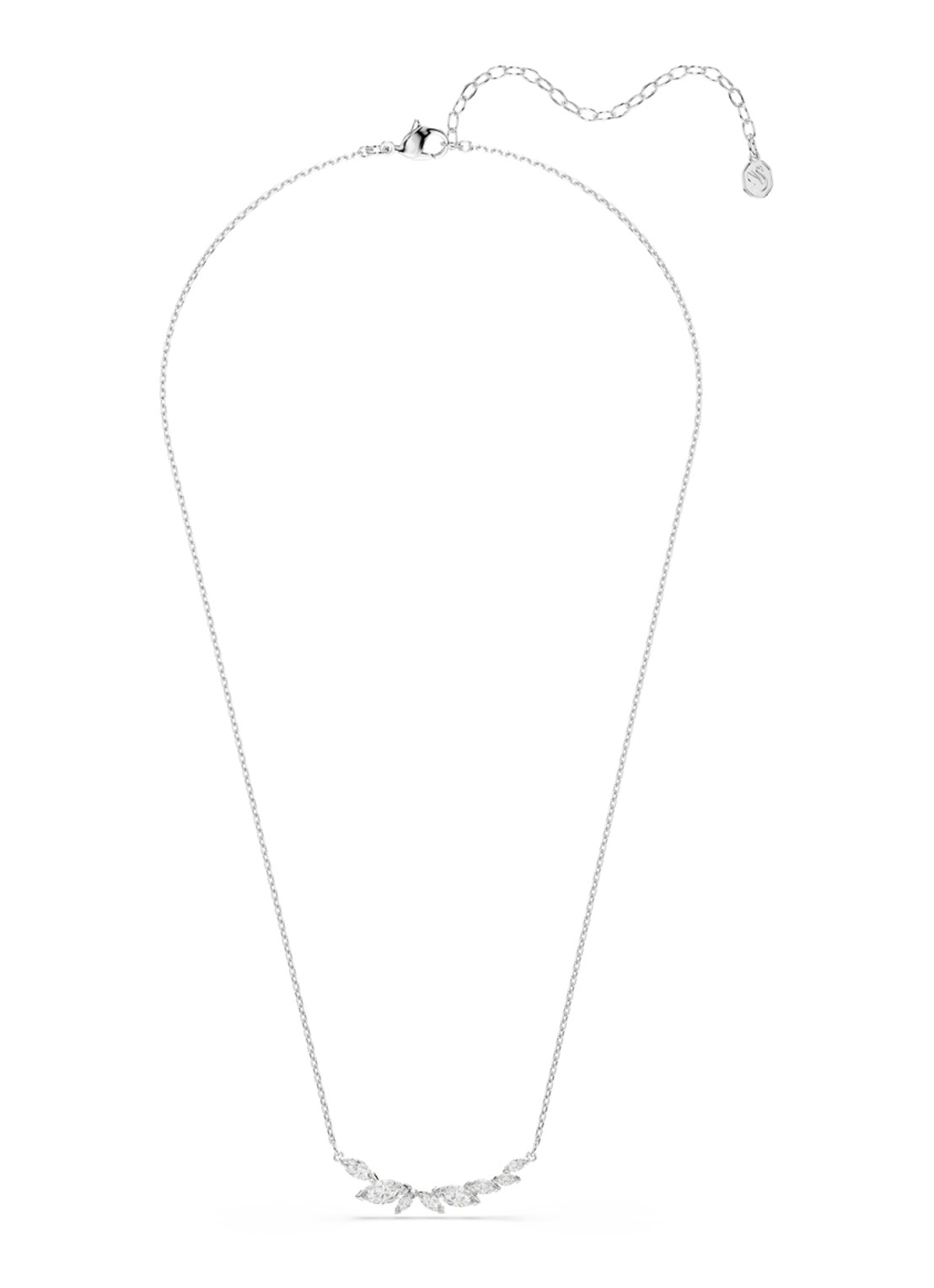 Swarovski Mesmera ketting met kristal - detail zilver