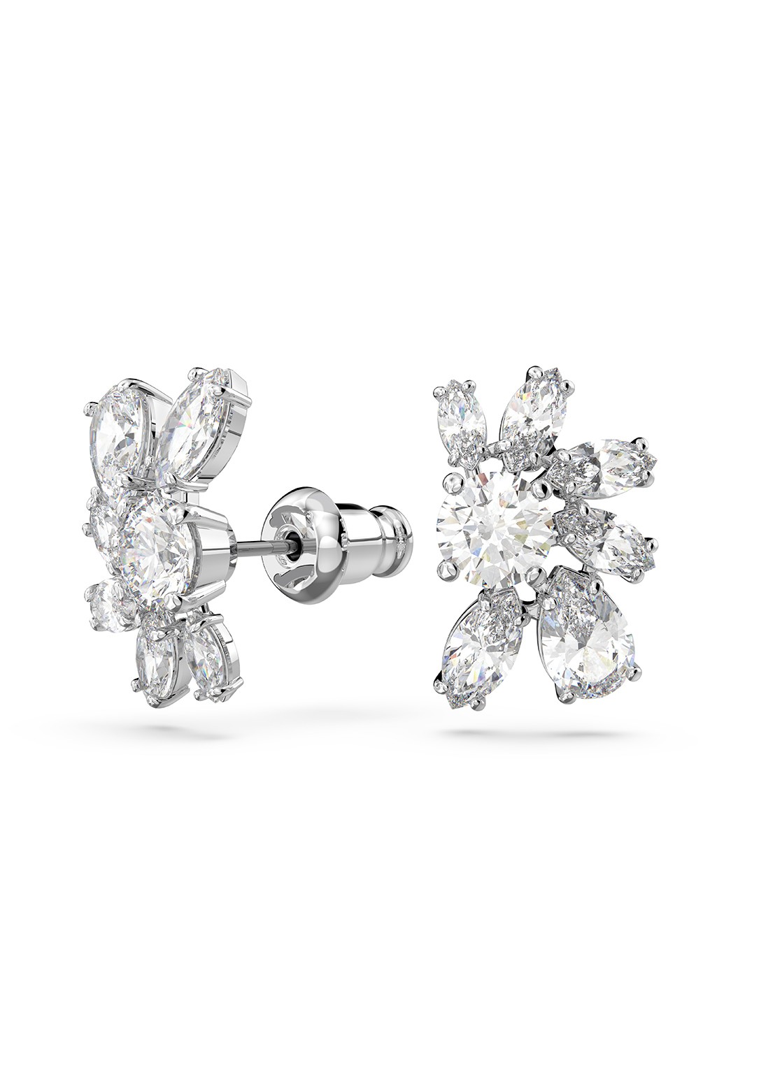 Swarovski Mesmera oorknopjes met zirkonia - detail 3 zilver