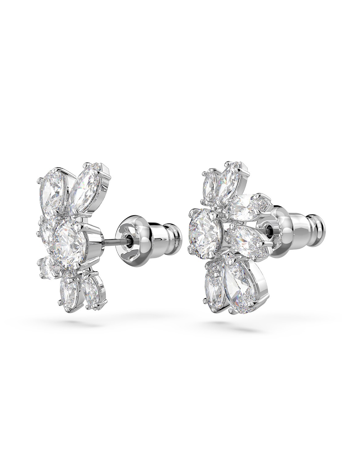 Swarovski Mesmera oorknopjes met zirkonia - detail 4 zilver