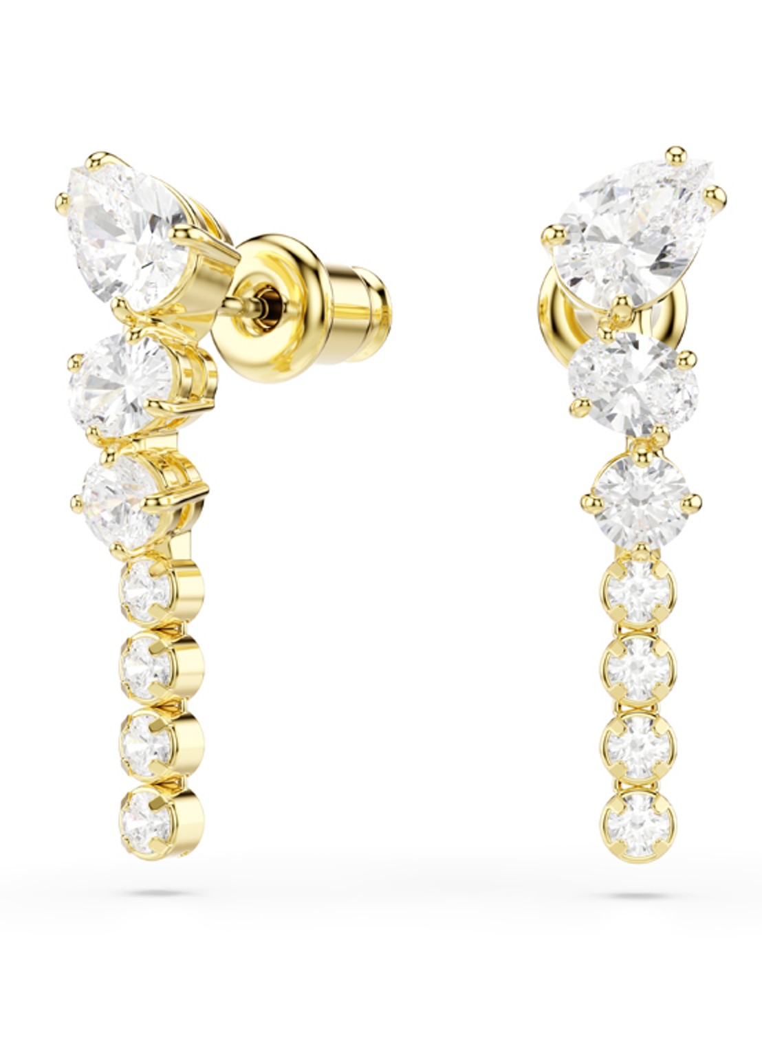 Swarovski Mesmera oorstekers verguld - detail goud