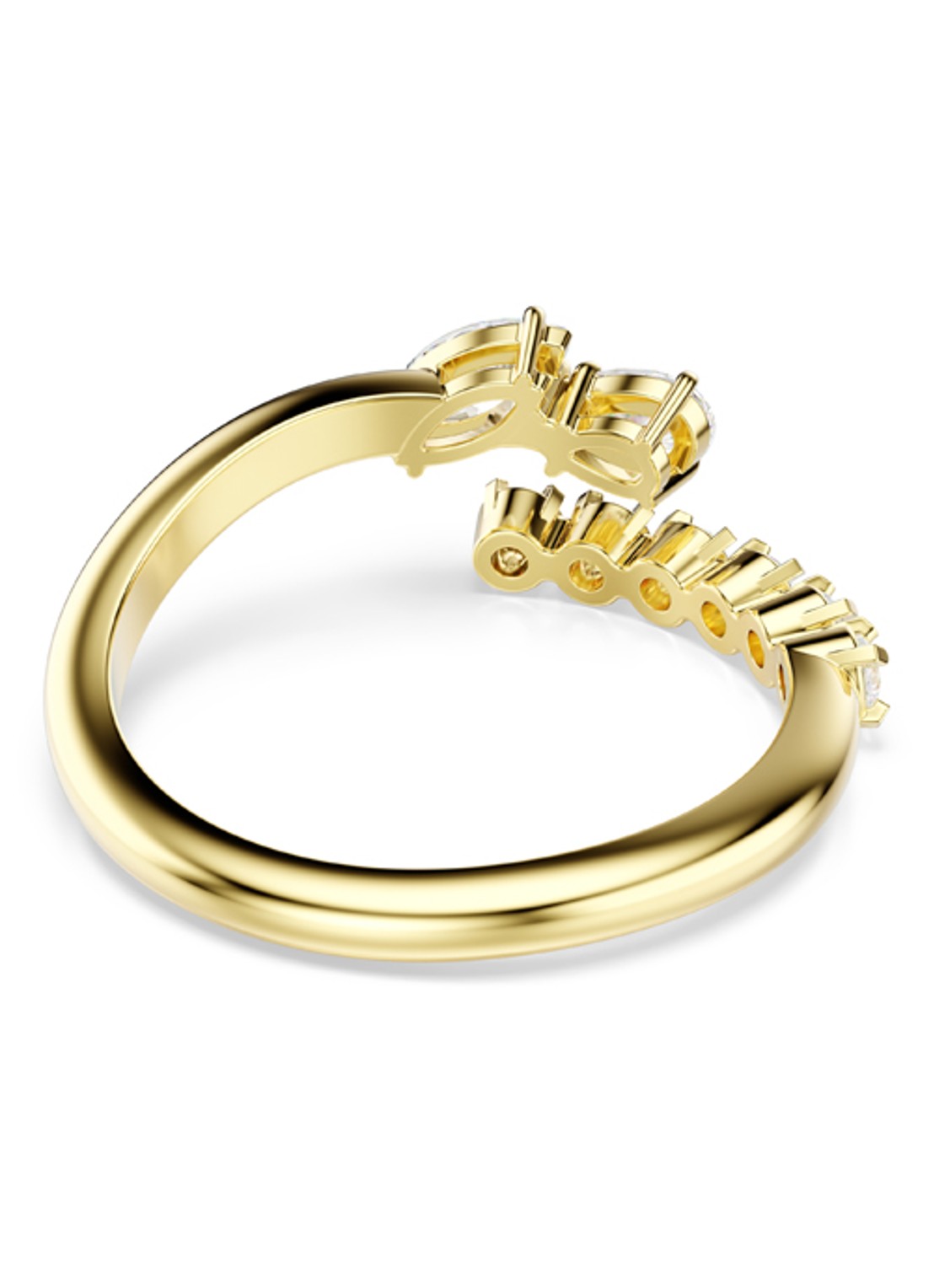 Swarovski Mesmera ring verguld 52 - detail 4 goud