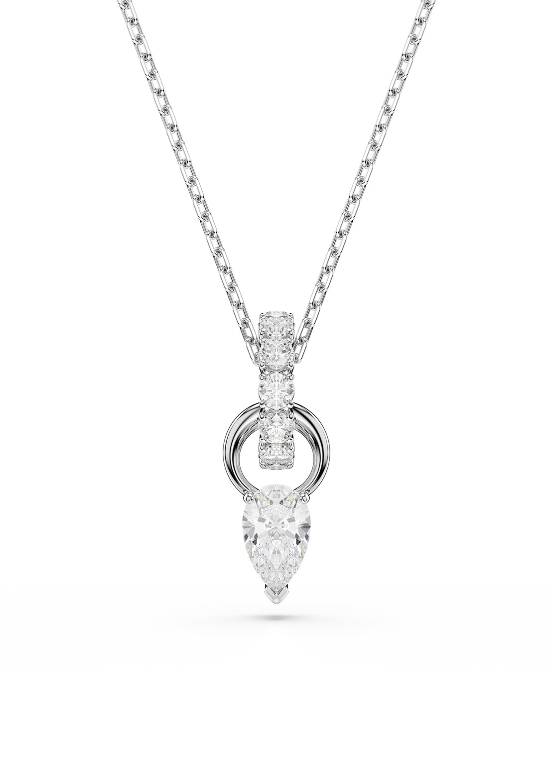 Swarovski Mesmera set van ketting en oorringen met zirkonia - detail 6 zilver