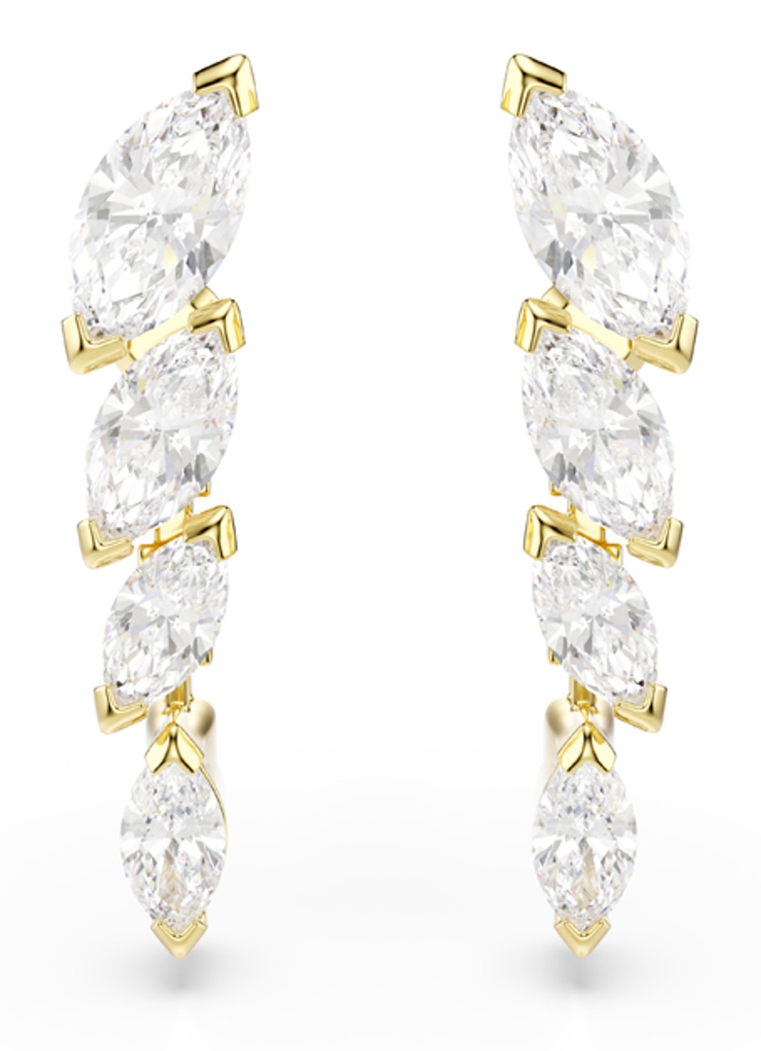 Swarovski Mesmera set van ketting en oorstekers met kristal - detail 4 goud