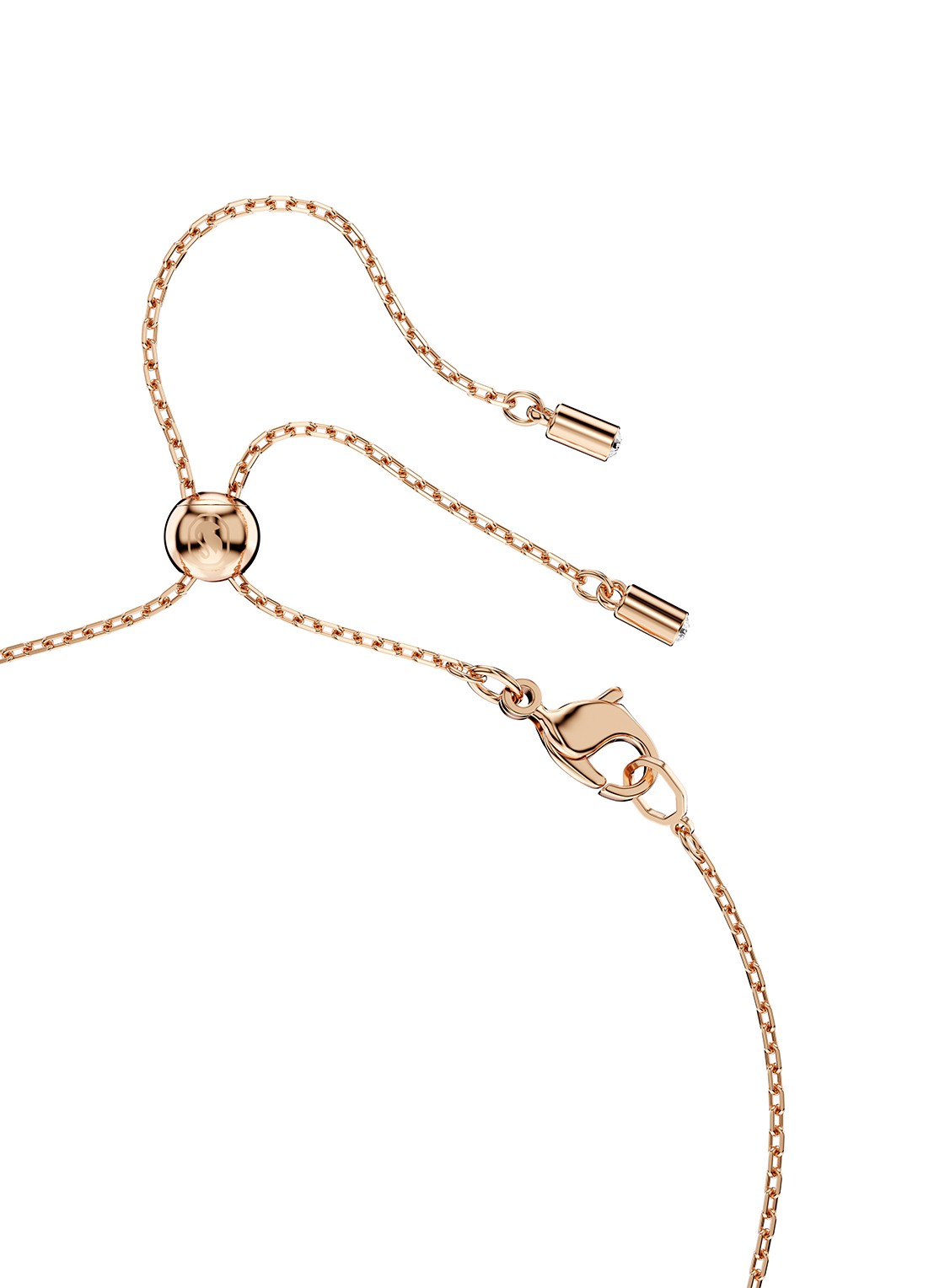Swarovski Mesmera set van ketting en oorstekers met zirkonia - detail 3 roségoud